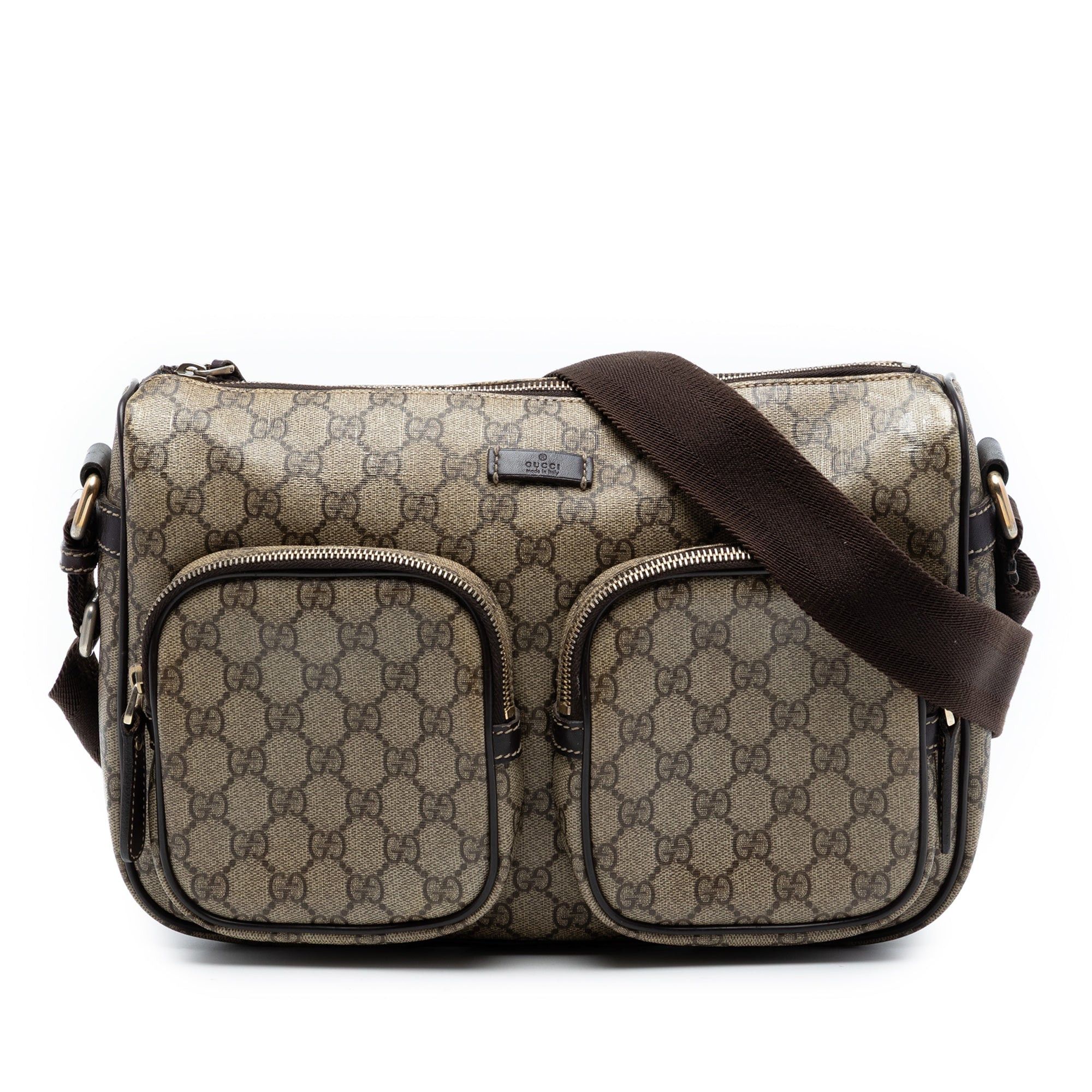 Gucci GG Supreme Double Pocket Crossbody Size ONE SIZE - 1 Thumbnail