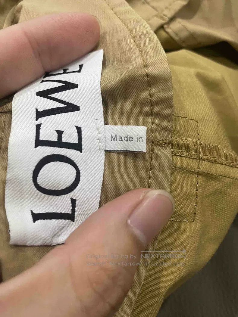 Loewe Loewe Long windbreaker with leather logo and color-blockin Size XS / US 0-2 / IT 36-38 - 5 Thumbnail