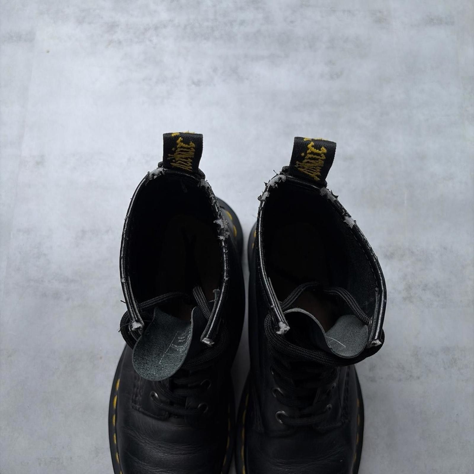 Dr. Martens Y2K Black Dr. Martens 1460 Smooth Leather 8 Eye Docs Boots Size US 5 / IT 35 - 7 Thumbnail
