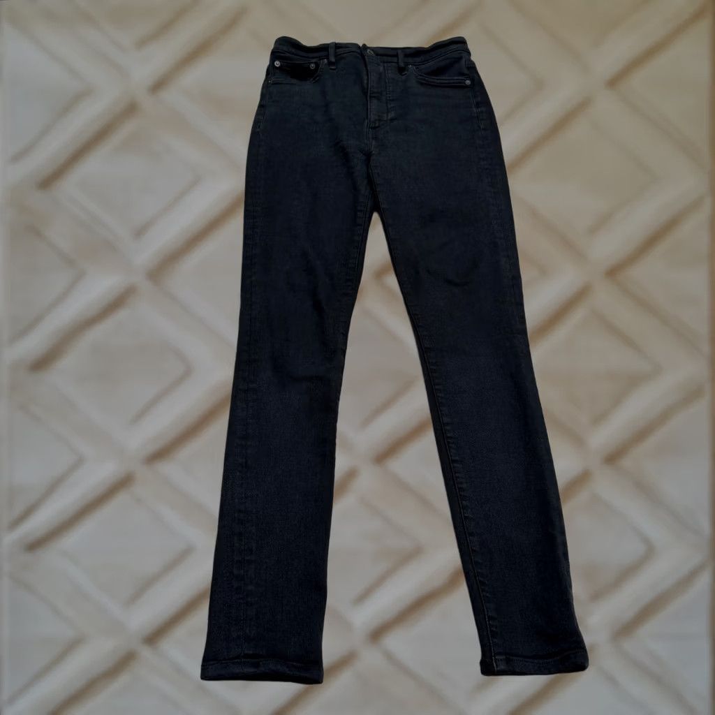 Aritzia Denim Forum The Lola High Rise Skinny Jeans Women 26 Black Stretch Size 26" / US 2 / IT 38 - 1 Thumbnail