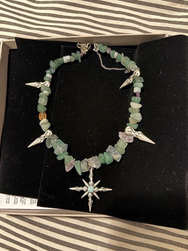 Misbhv MISBHV Crystal Silver Chain Opal Pendant Size ONE SIZE - 1 Thumbnail