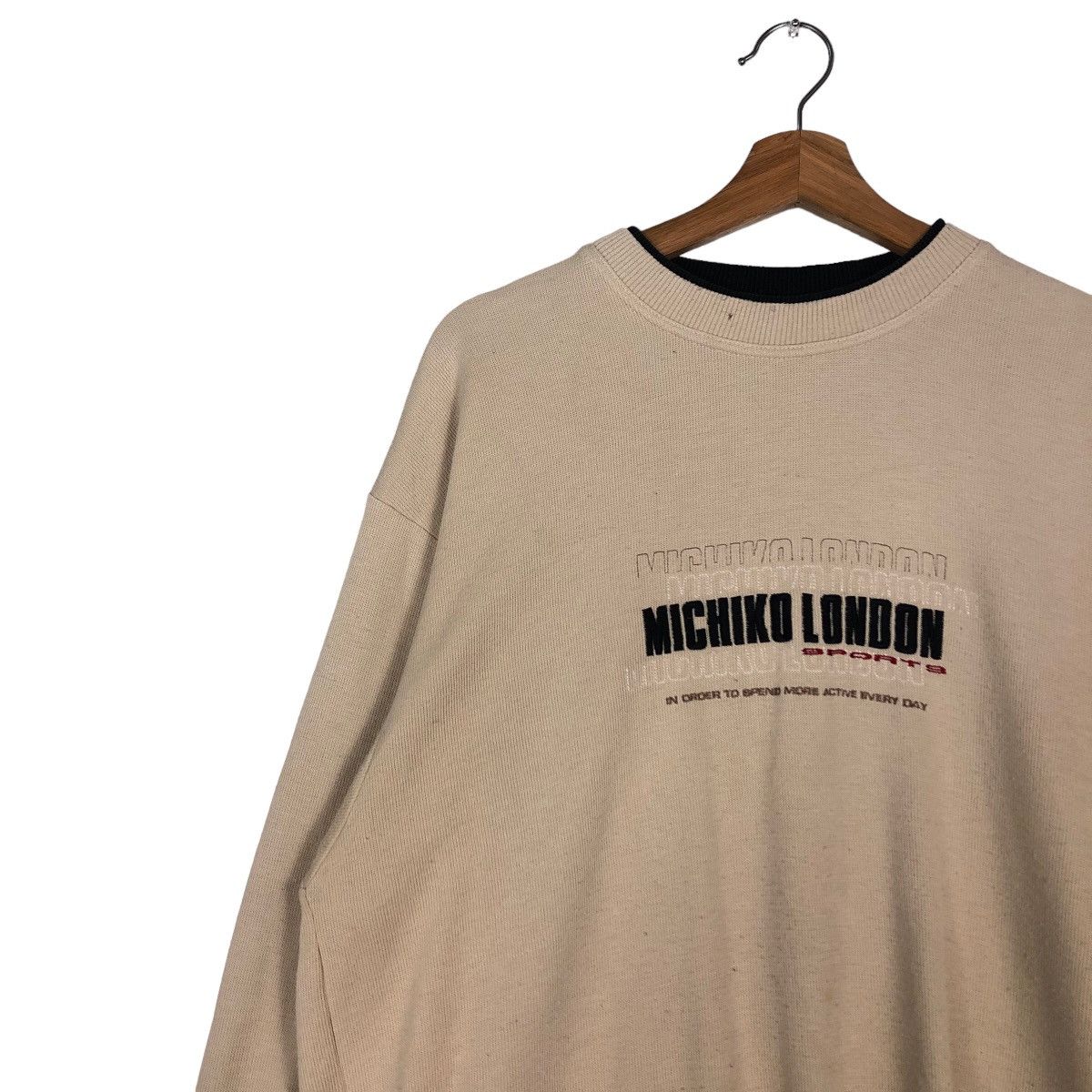 Japanese Brand 🔥Vintage Sweatshirt Crewneck Michiko London Spell Out Big Size US M / EU 48-50 / 2 - 7 Thumbnail
