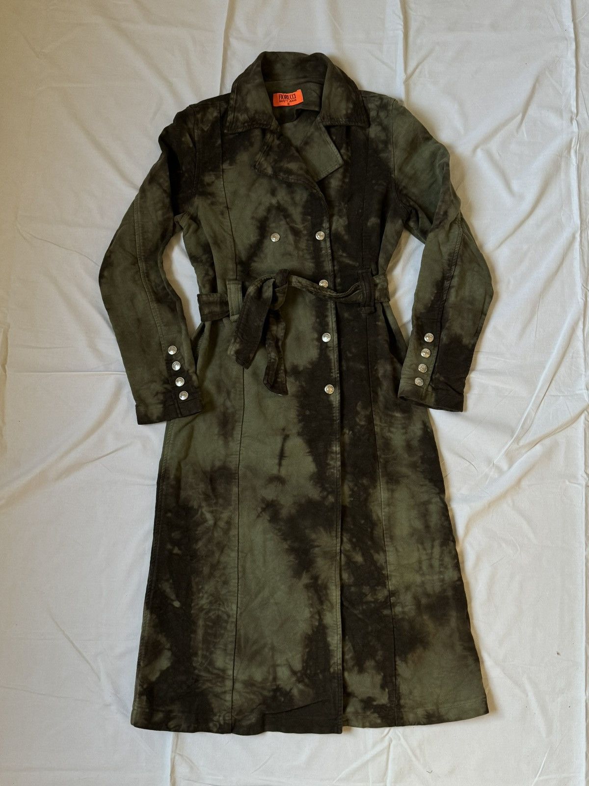 Fiorucci Fiorucci archive Long trench double breasted buttoned coat Size S / US 4 / IT 40 - 1 Thumbnail