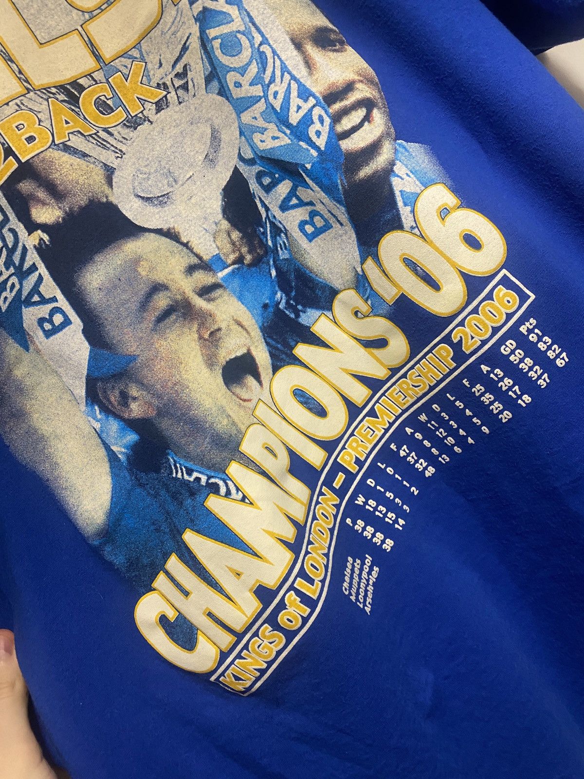 Vintage Chelsea back to back champions 00s two sided vintage tee Size US L / EU 52-54 / 3 - 5 Thumbnail