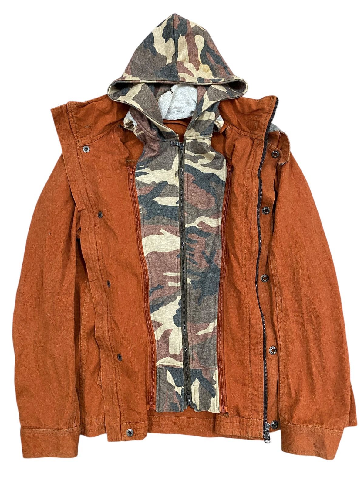 In The Attic In The Attic Military Style Jacket – with Camo Hoodie Size US M / EU 48-50 / 2 - 1 Thumbnail