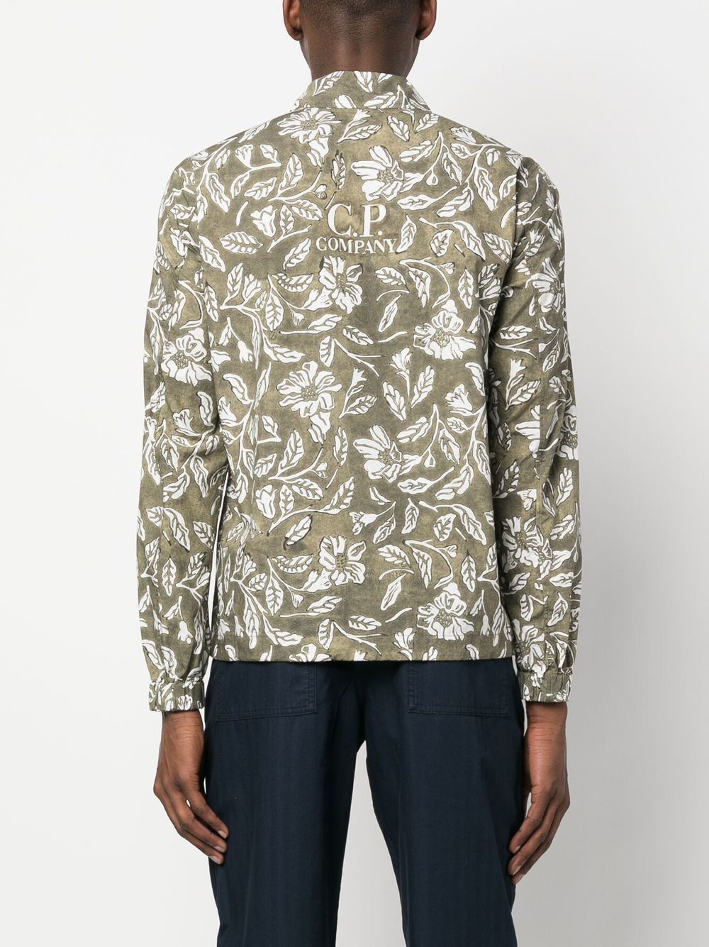 C.P. Company o1y1224 Patterned Shirt in Military Green/White Size US M / EU 48-50 / 2 - 4 Thumbnail