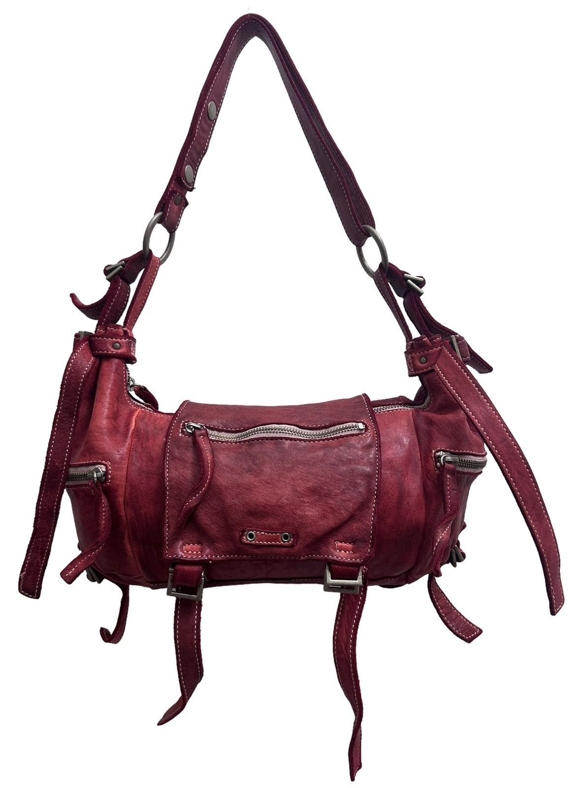 If Six Was Nine RARE ‼️ Bondage Leather Patina Handbag Size ONE SIZE - 2 Thumbnail