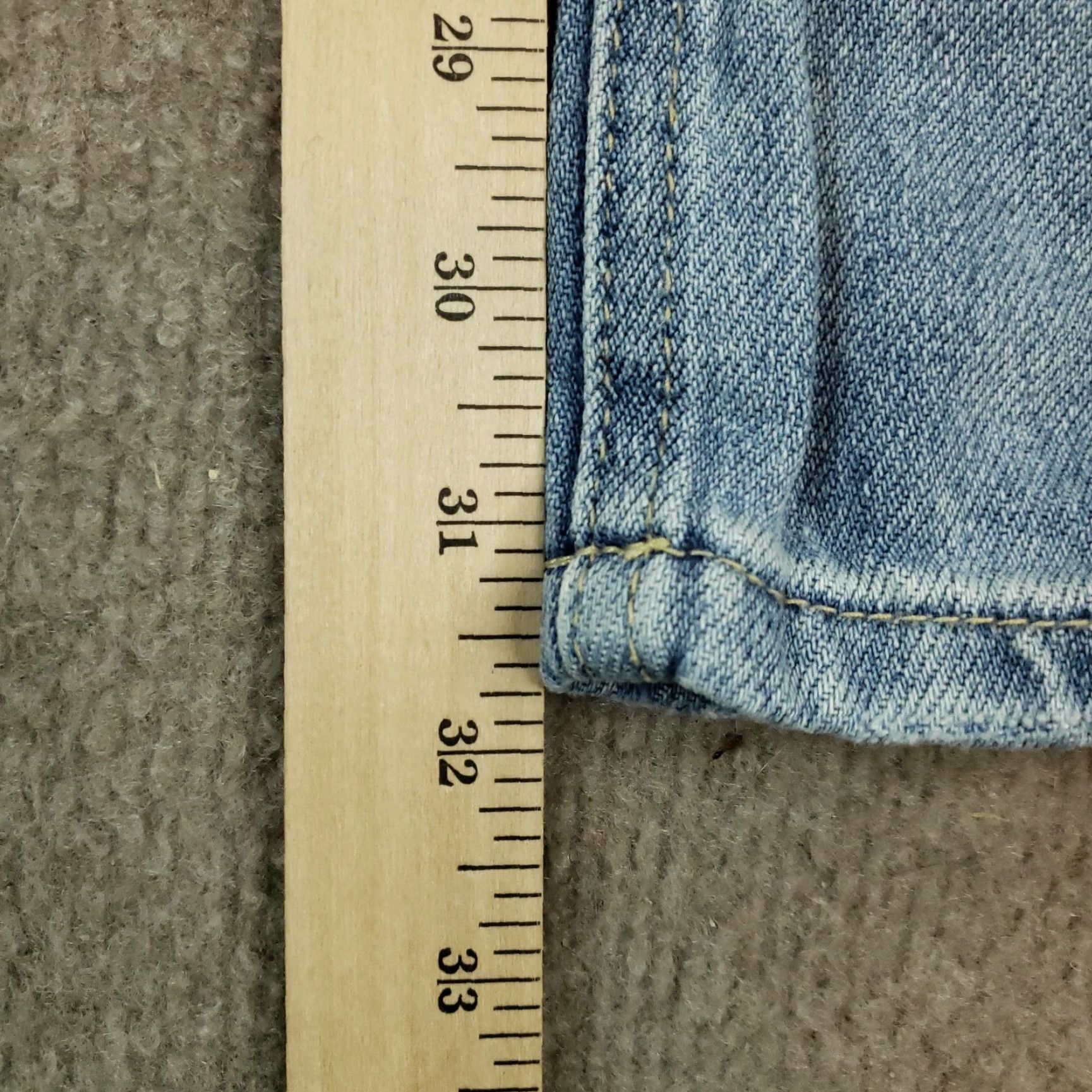 Vintage Insane Gene Jeans Womens Blue Hi- Rise Straight Ankle Casual Distressed 3/25 Size 26" / US 2 / IT 38 - 3 Thumbnail