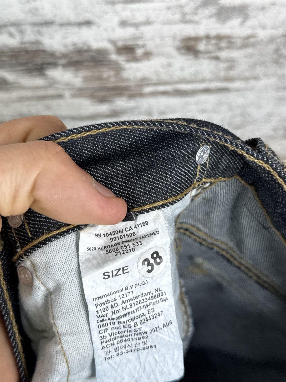 G-Star × Vintage Mens Vintage G star raw 96 jeans denim pants heritage embro Size US 36 / EU 52 - 16 Thumbnail