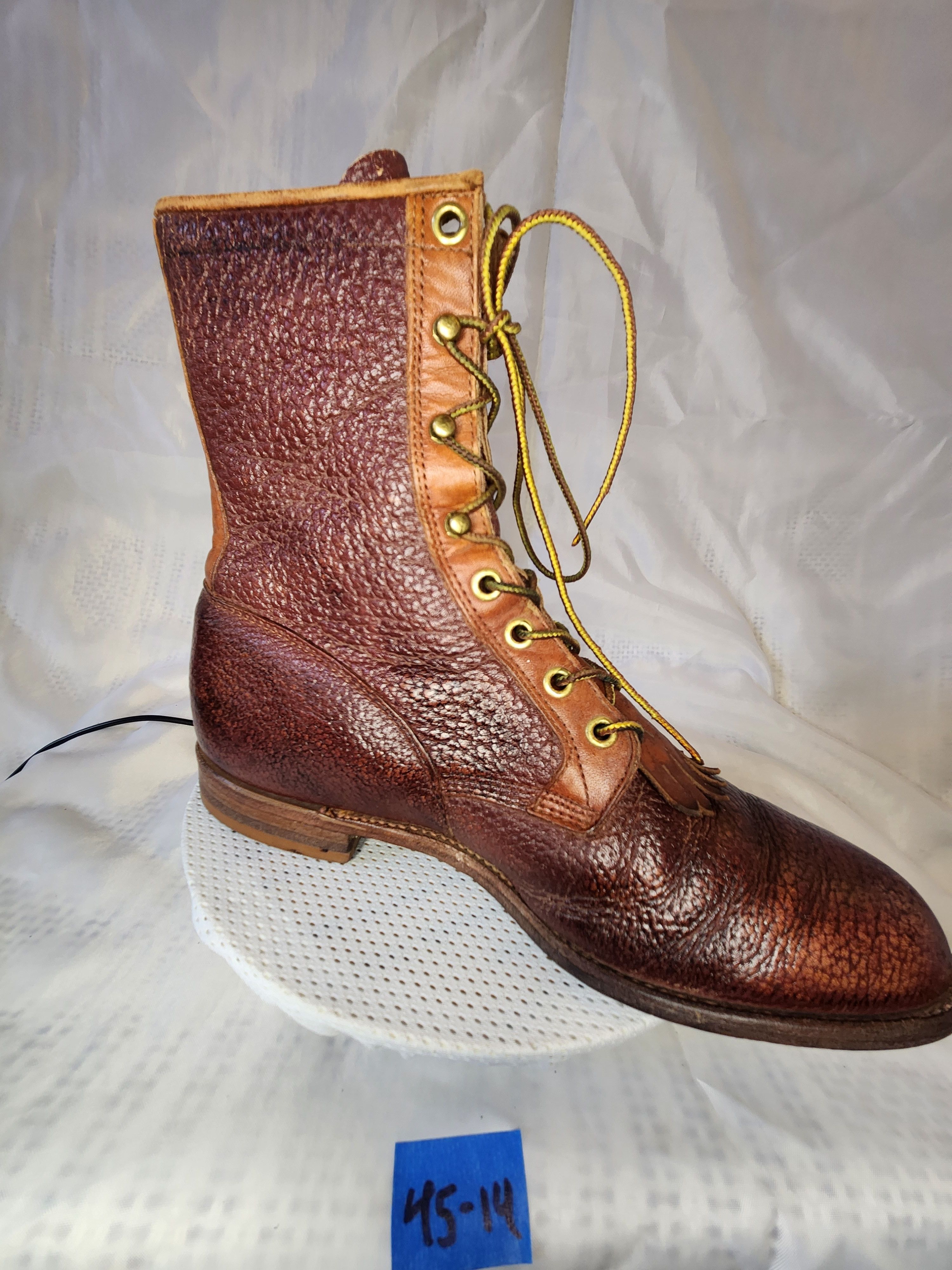 Justin Boots RARE LC539 PACKER LACES GRANNY Size US 8 / IT 38 - 8 Thumbnail