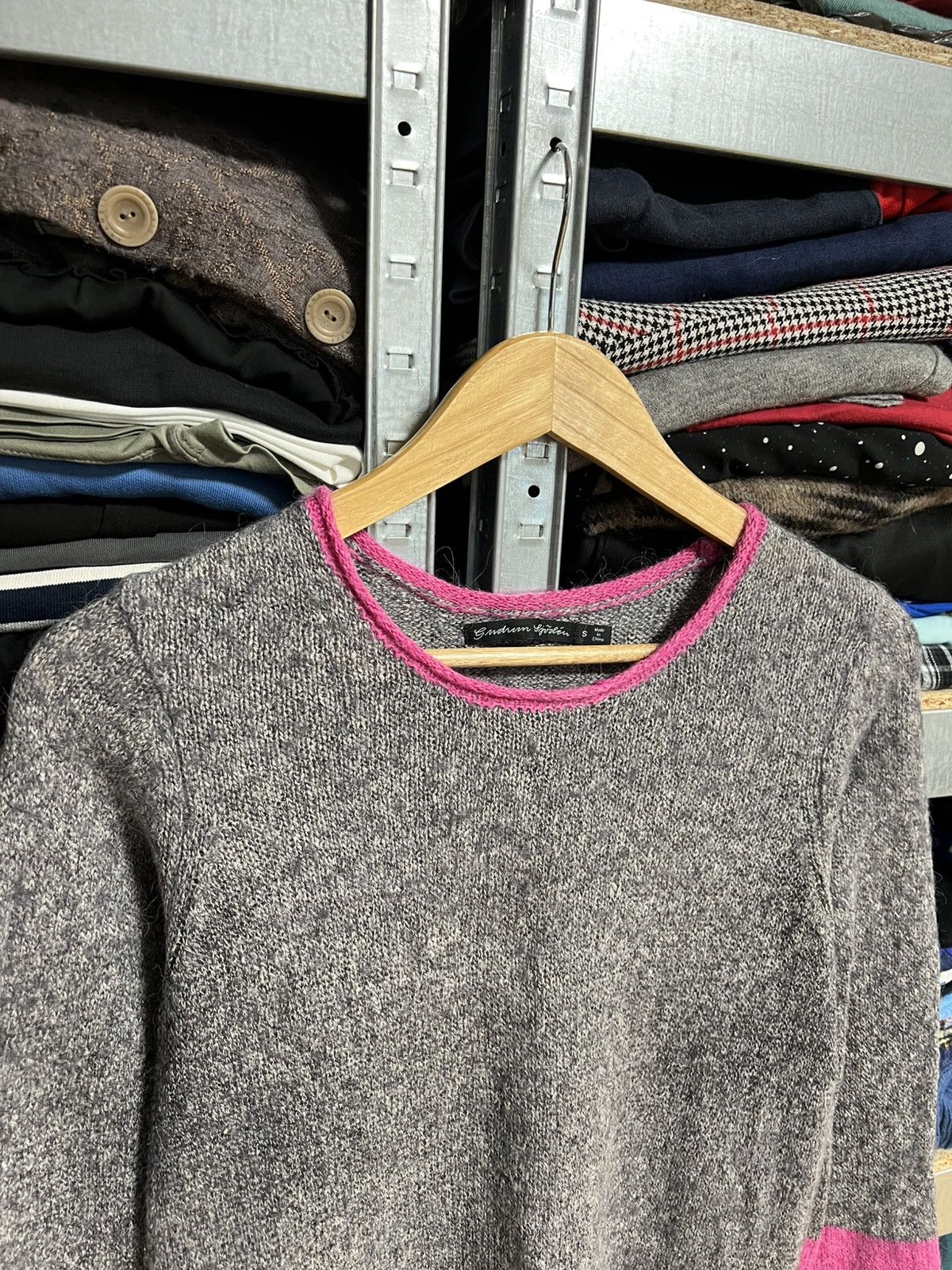 Gudrun Sjoden Gudrun Sjoden Gray Knit Wool Long Sleeve Tunic Sweater Sz S Size S / US 4 / IT 40 - 2 Thumbnail