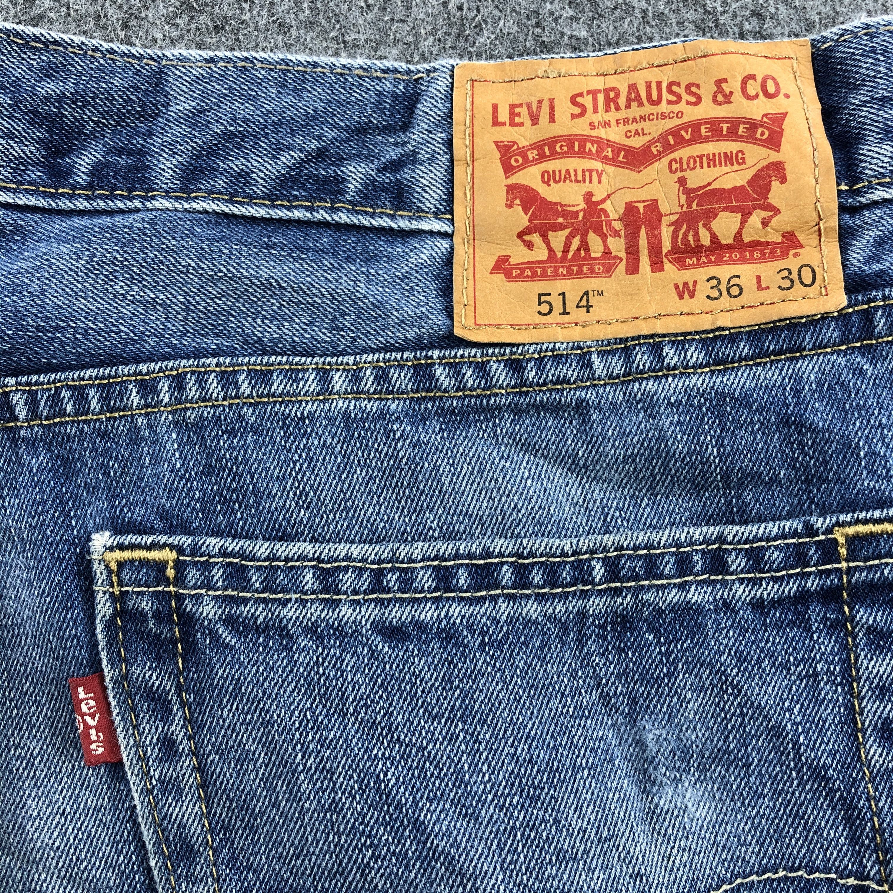 Levi's Vintage Blue Washed Levis 514 Jeans-J945 Size US 37 - 5 Thumbnail