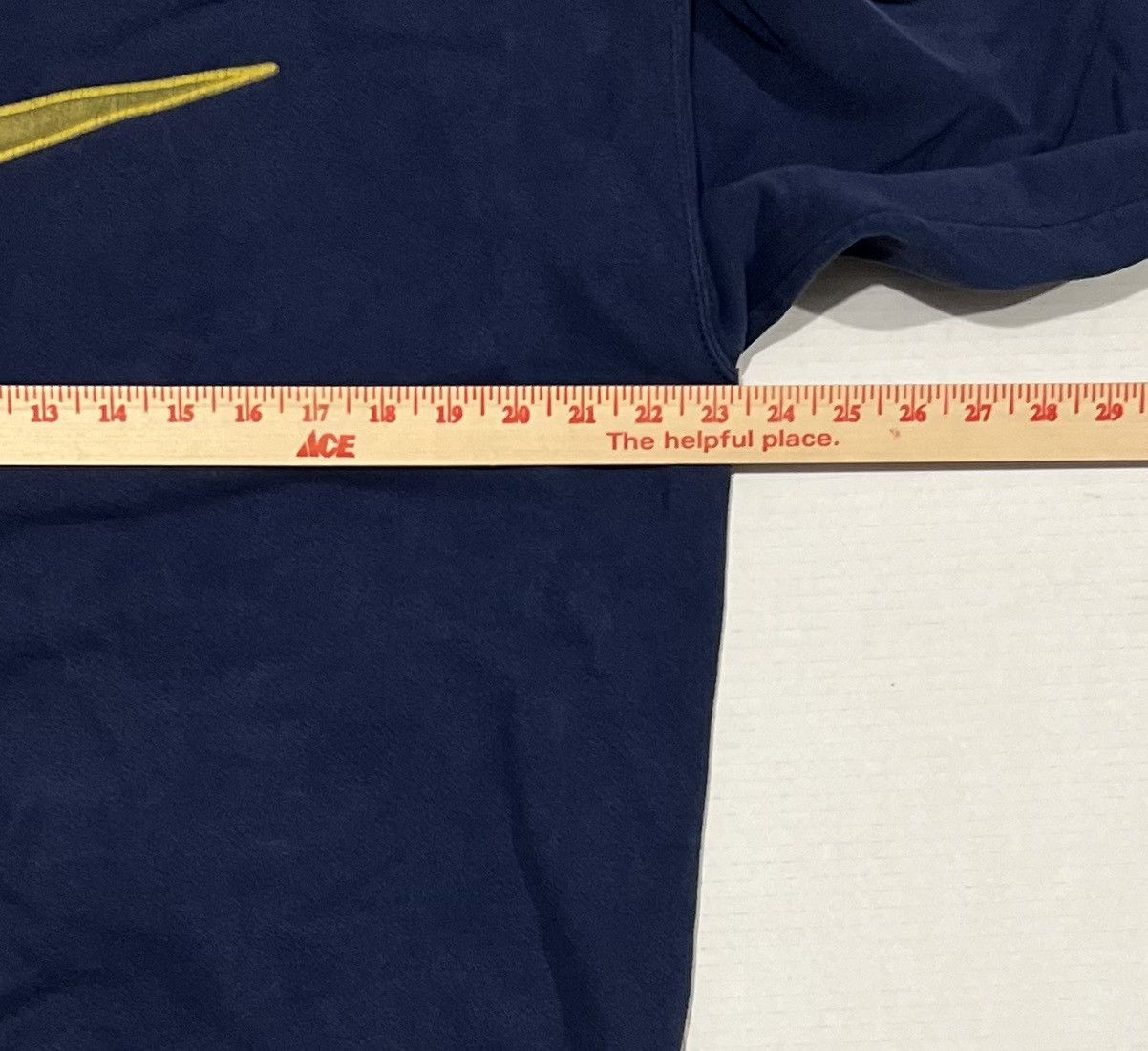 Nike Vintage 90s Nike White Tag Sweatshirt Usa Center Swoosh Blue Size US L / EU 52-54 / 3 - 6 Thumbnail