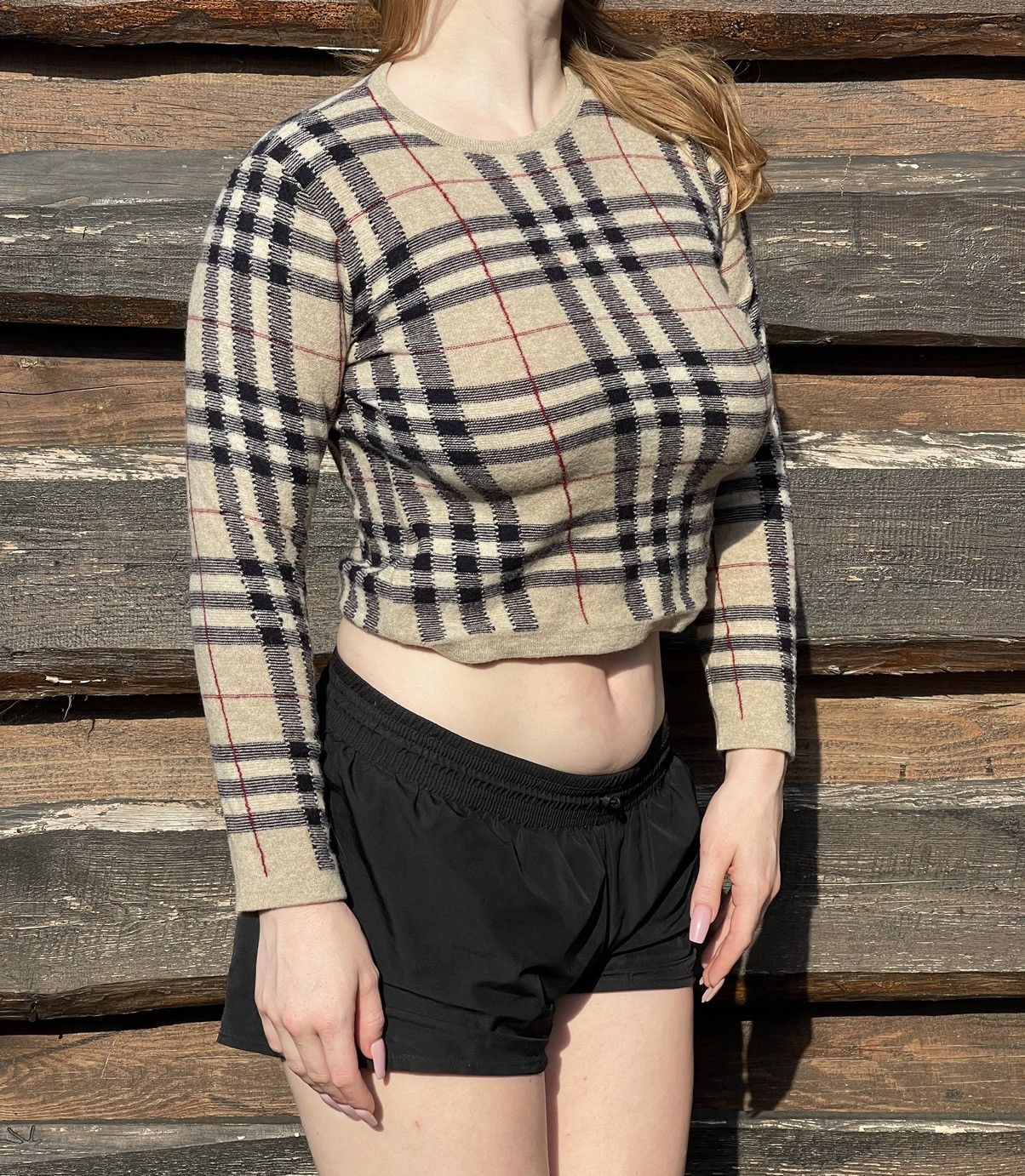 Burberry Burberry Nova Check wool sweater Size S / US 4 / IT 40 - 1 Thumbnail