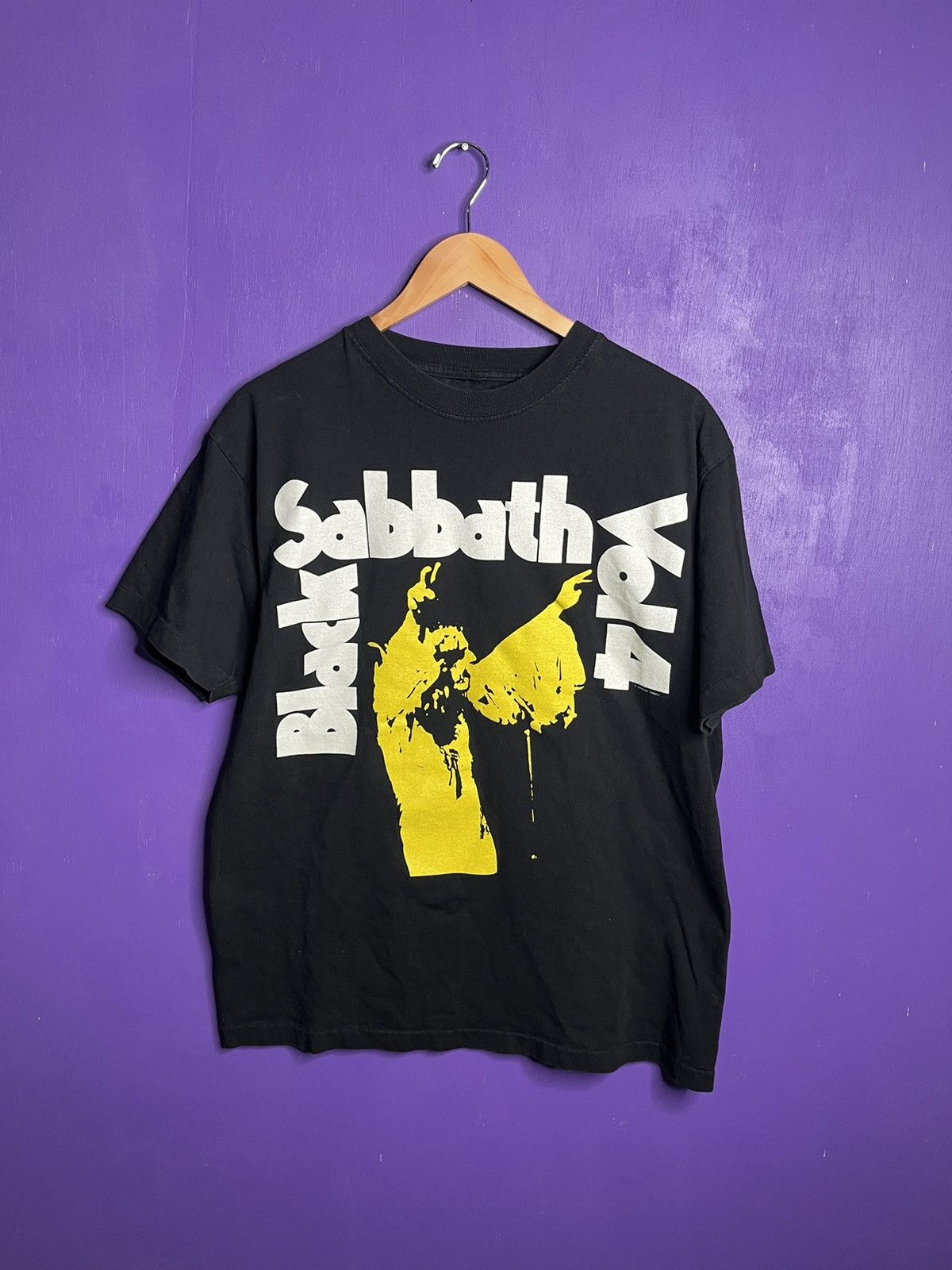 image of Band Tees x Tour Tee Vintage 1995 Black Sabbath Vol. 4 Album T-Shirt, Men's (Size Large)