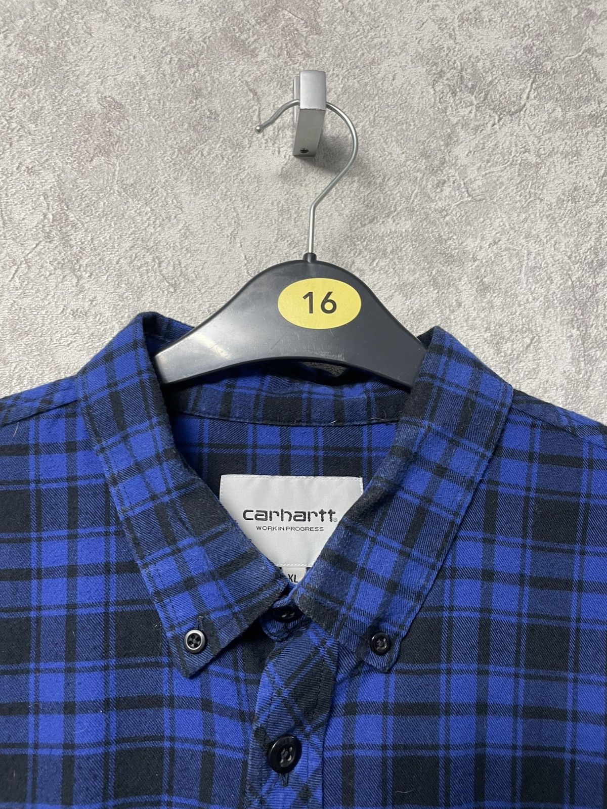 Carhartt Carhartt Blue Flannel Long Sleeve Button-Up Shirt Size US XL / EU 56 / 4 - 7 Thumbnail