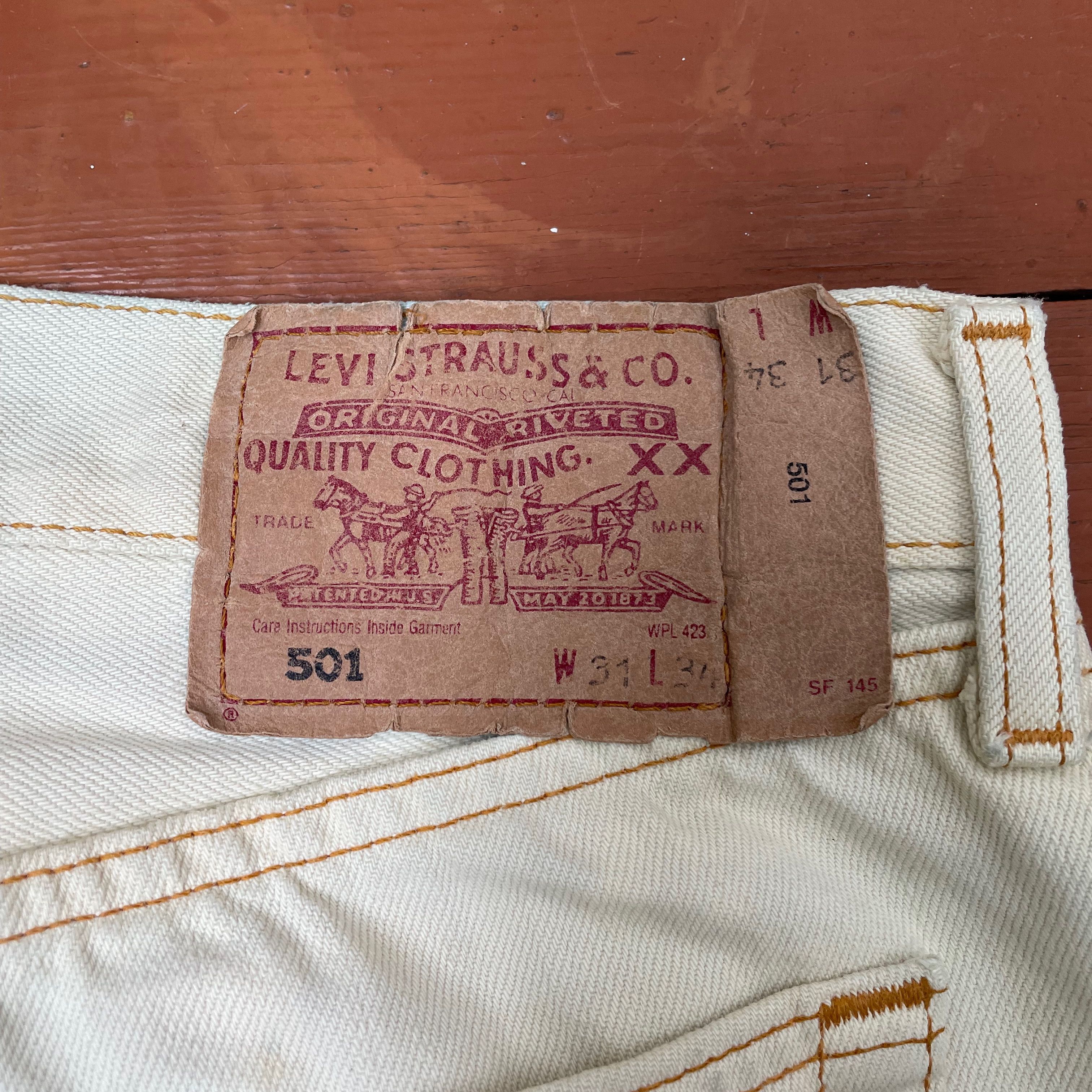 Levi's Levis 501 31x34 custom squid 🦑 print very rare Size US 31 - 7 Thumbnail