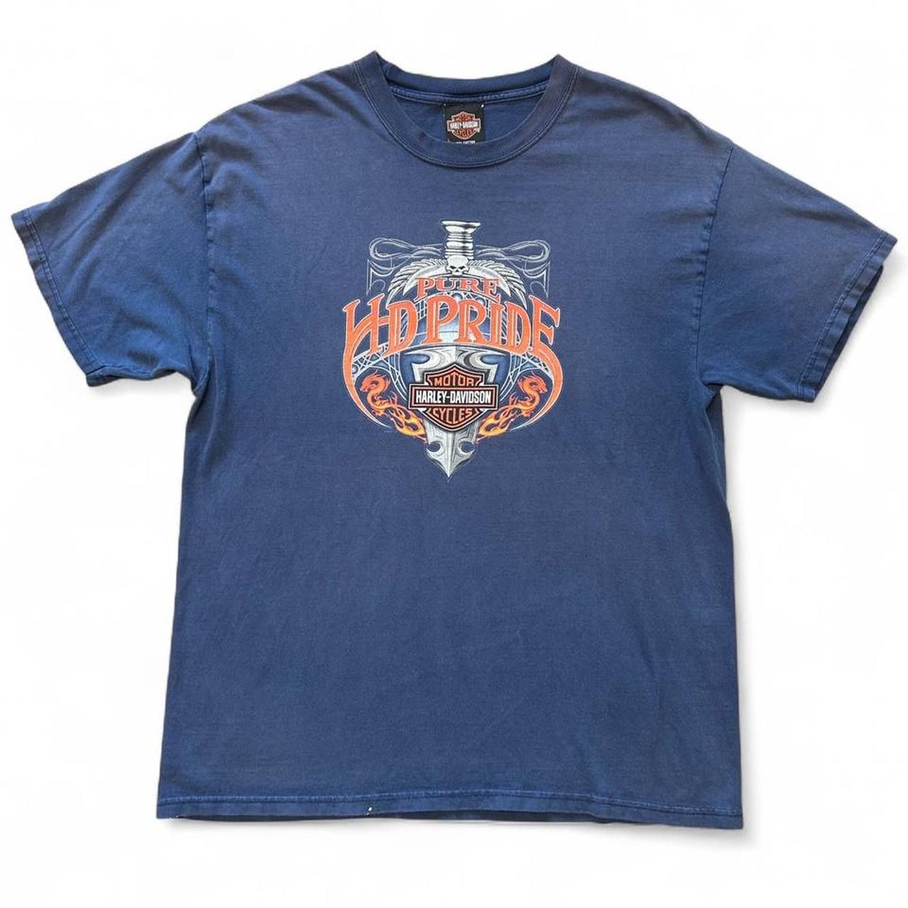 Harley Davidson Vintage Harley Davidson Flame & Dragon T Shirt Size L Size US L / EU 52-54 / 3 - 2 Thumbnail