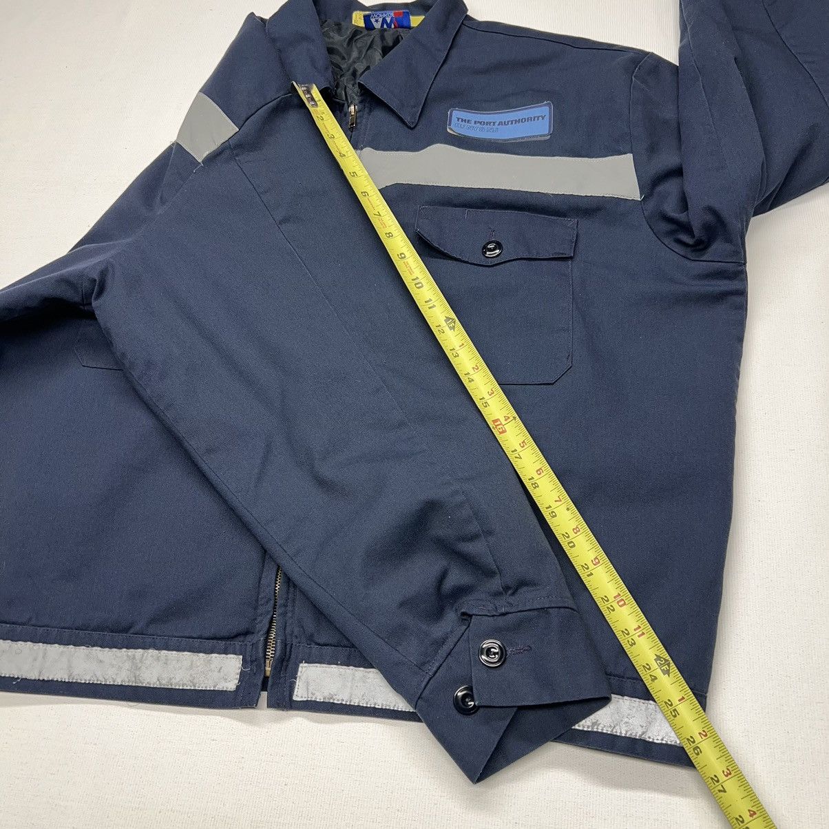 Vintage VTG Work Jacket Blue Port Authority NJ NY Coat Full Zip Size US XL / EU 56 / 4 - 21 Thumbnail