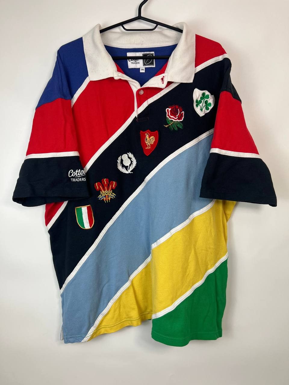 Vintage Vintage Cotton Traders 6 Nations Rugby Shirt Size 2XL Size US XXL / EU 58 / 5 - 1 Thumbnail