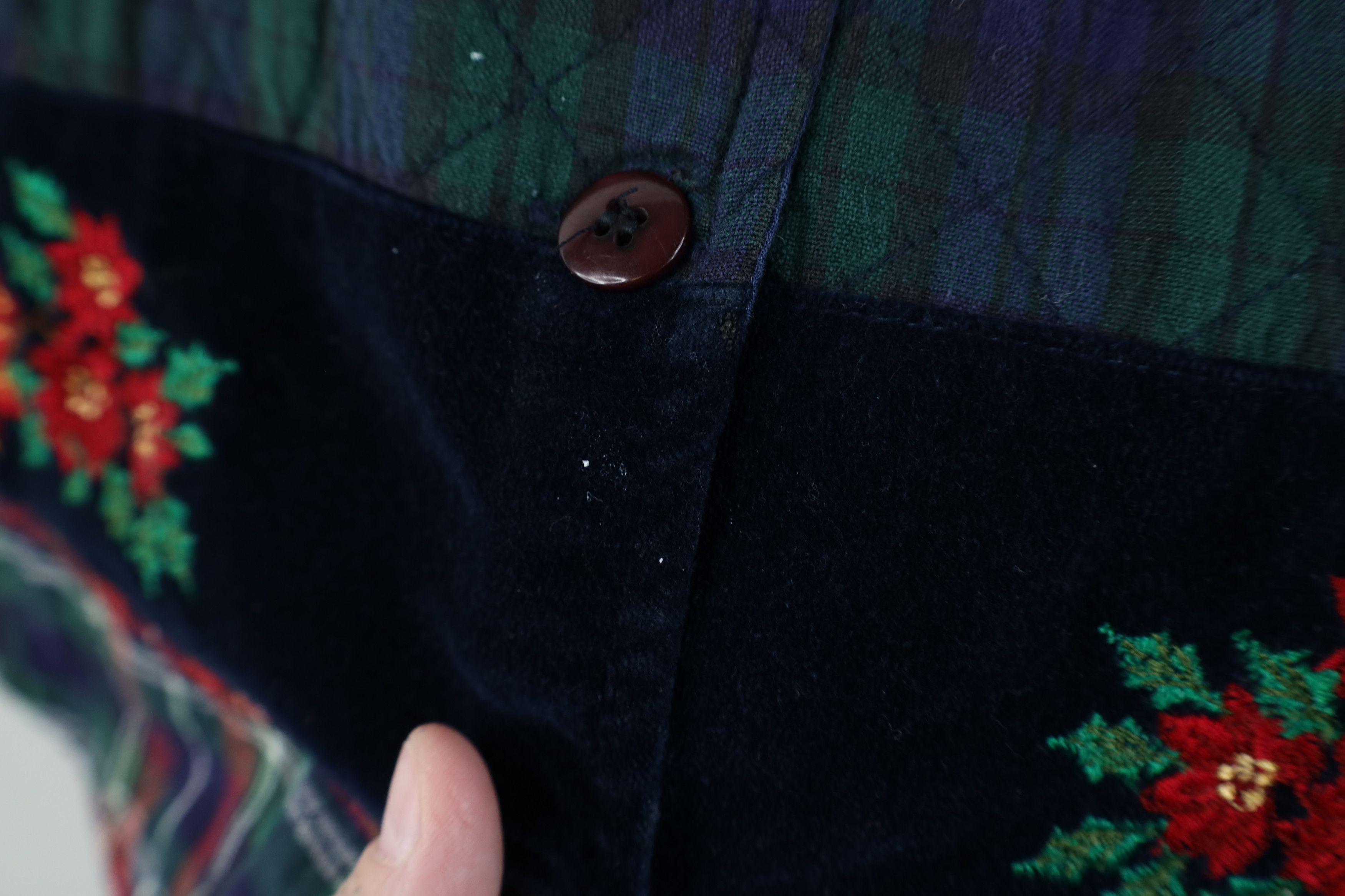 Vintage Vintage 90s Streetwear Patchwork Quilted Vest Tie Jacket Size S / US 4 / IT 40 - 13 Thumbnail