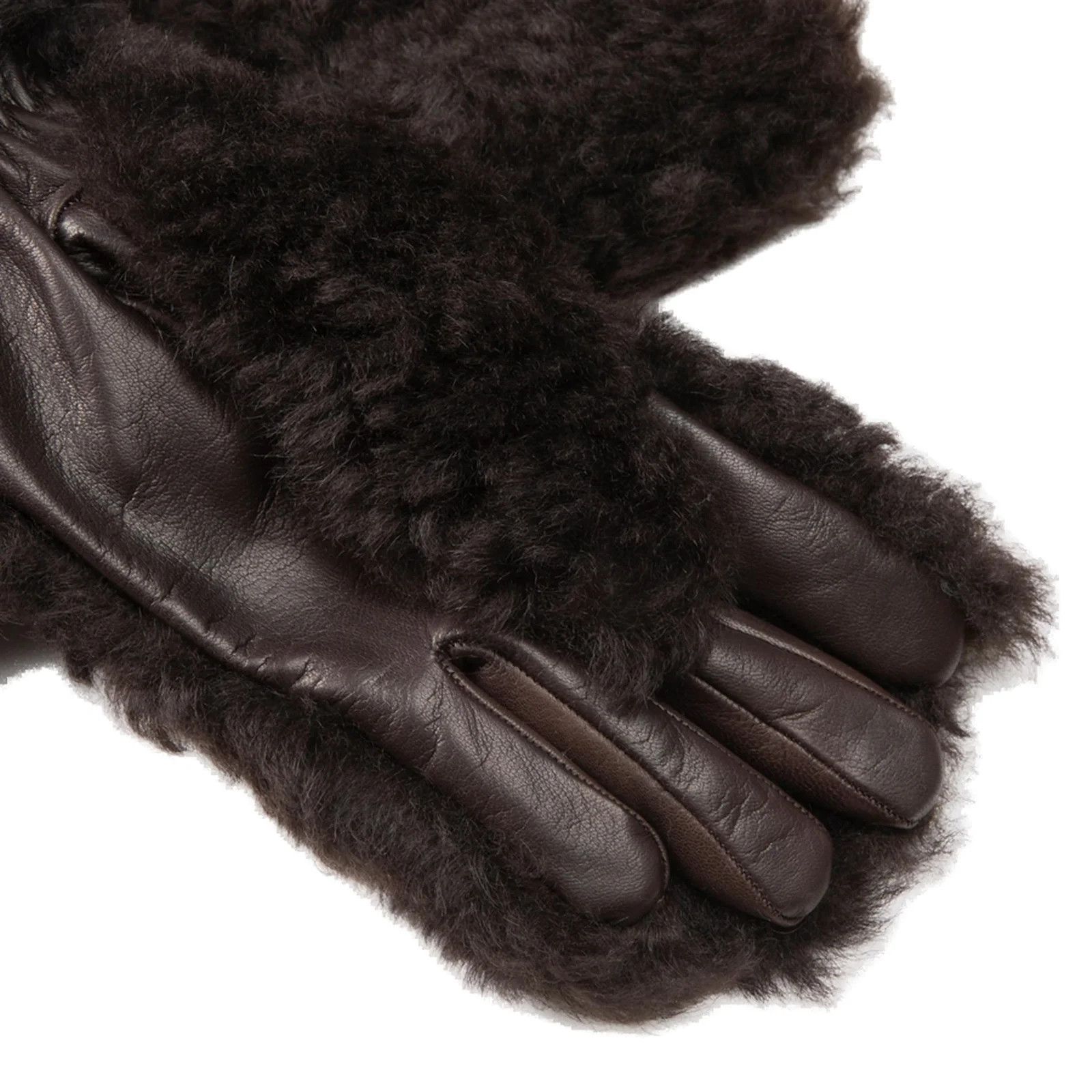 Bottega Veneta o1loc1c0824 Size: 8 / 652238 Gloves Teddy Shearling in Black Size ONE SIZE - 3 Thumbnail