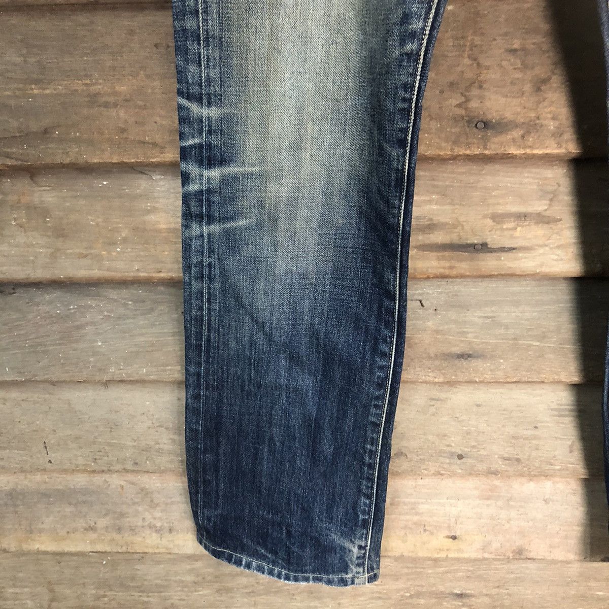 Uniqlo Uniqlo UJ faded Blue ripped distressed Denim Pants #7307 Size US 30 / EU 46 - 9 Thumbnail