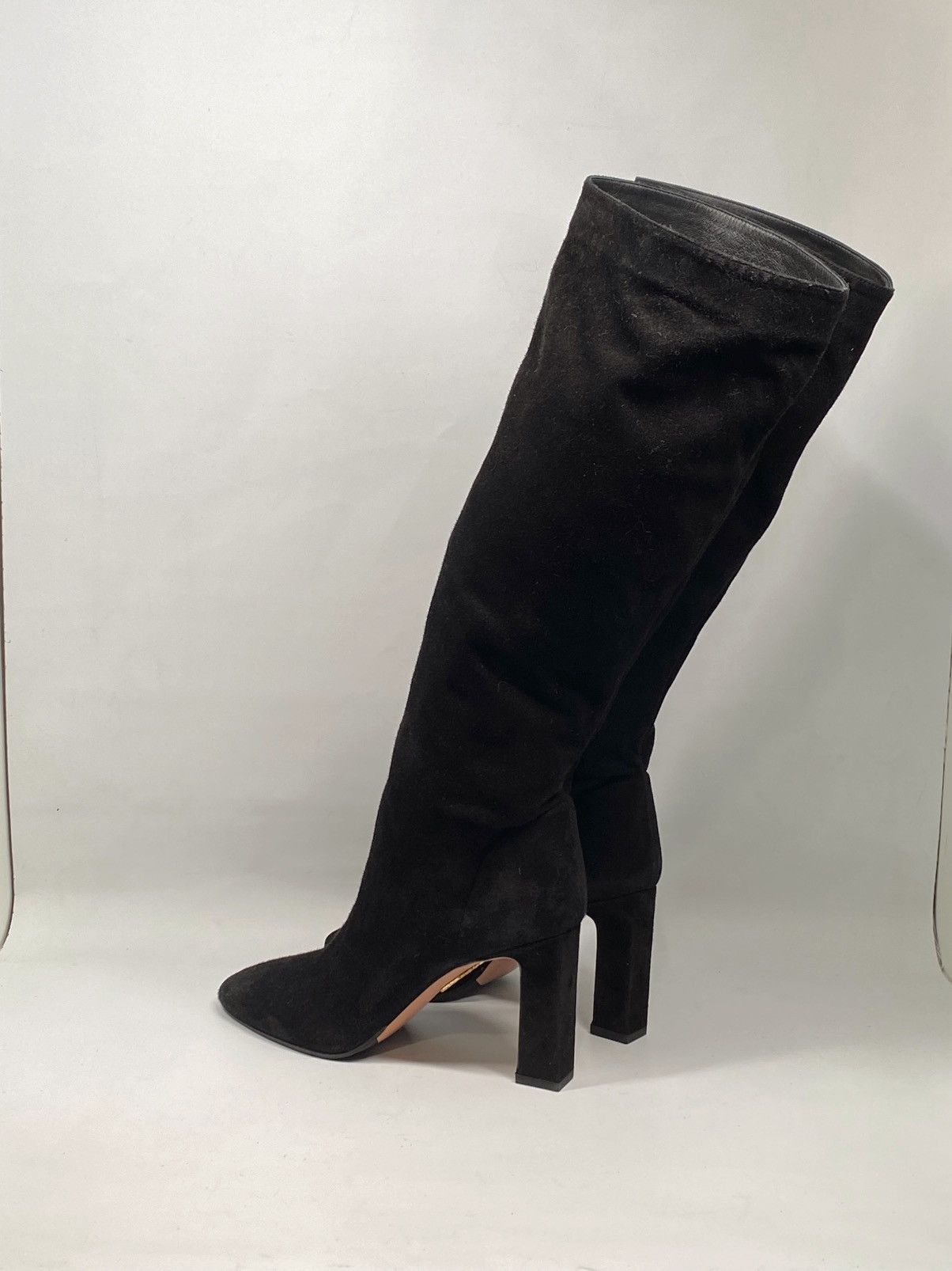 Aquazzura Aquazzura Manzoni Black Suede Leather Boots size 38 Size US 8 / IT 38 - 6 Thumbnail