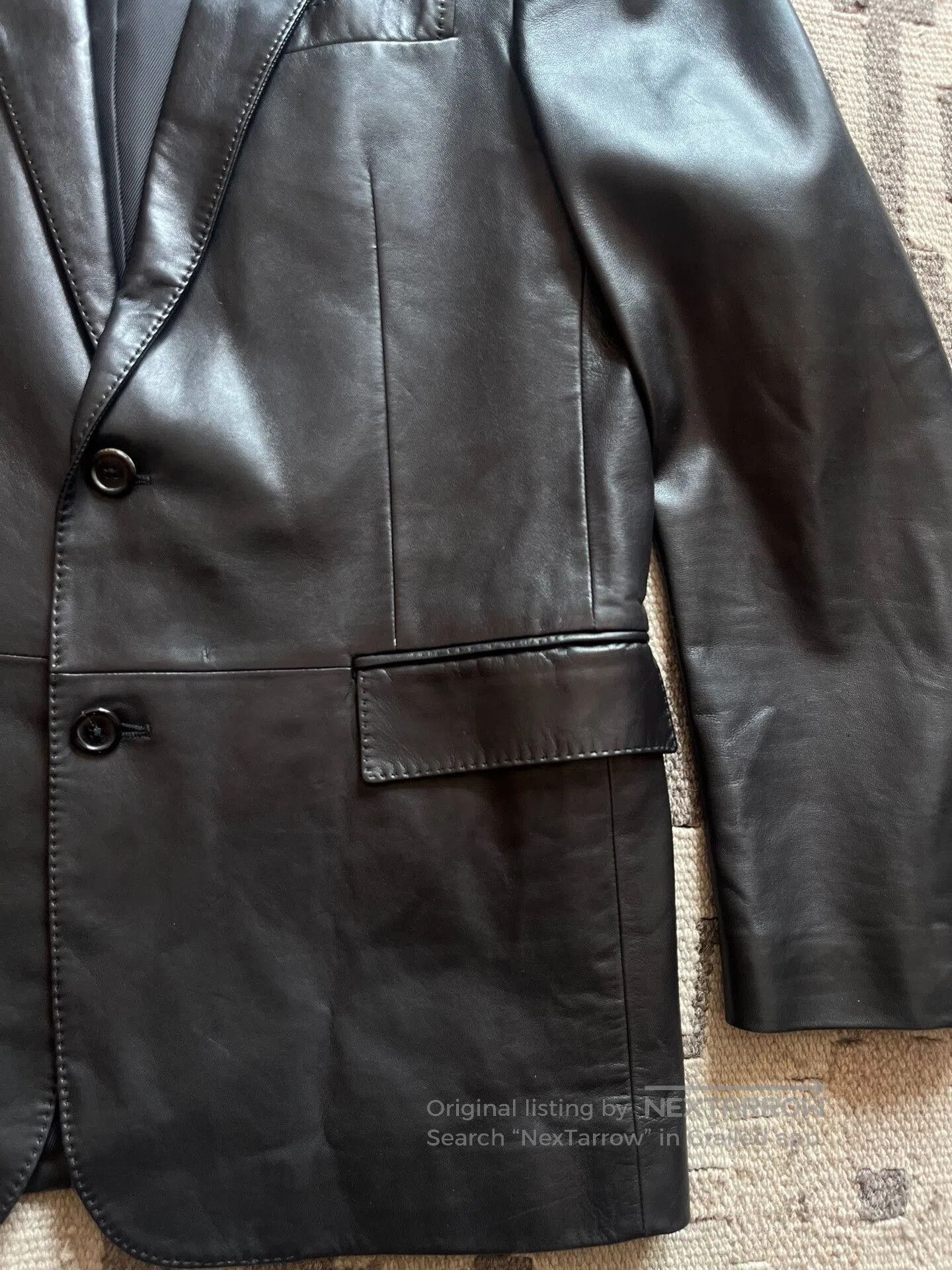 Ralph Lauren Black Label Ralph Lauren Black Label Leather Blazer. Size US XXS / EU 40 - 3 Thumbnail