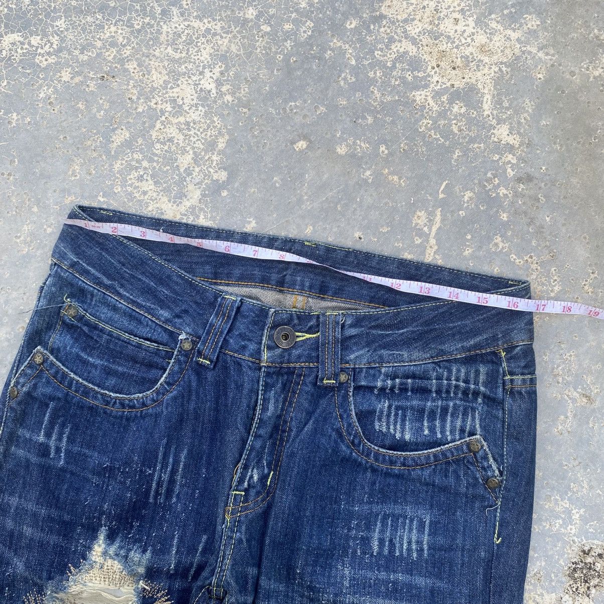 Replay REPLAY ripped patchwork jeans curve legs Size US 32 / EU 48 - 18 Thumbnail