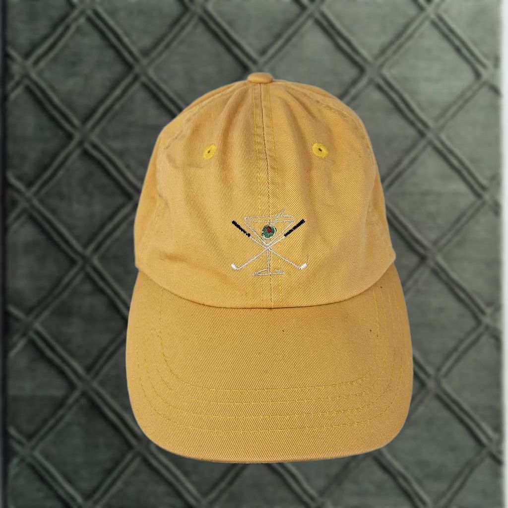 Imperial Imperial Hat Mens One Size Yellow Cap Strap Back Cotton Golf GWI Embroidered Size ONE SIZE - 1 Thumbnail