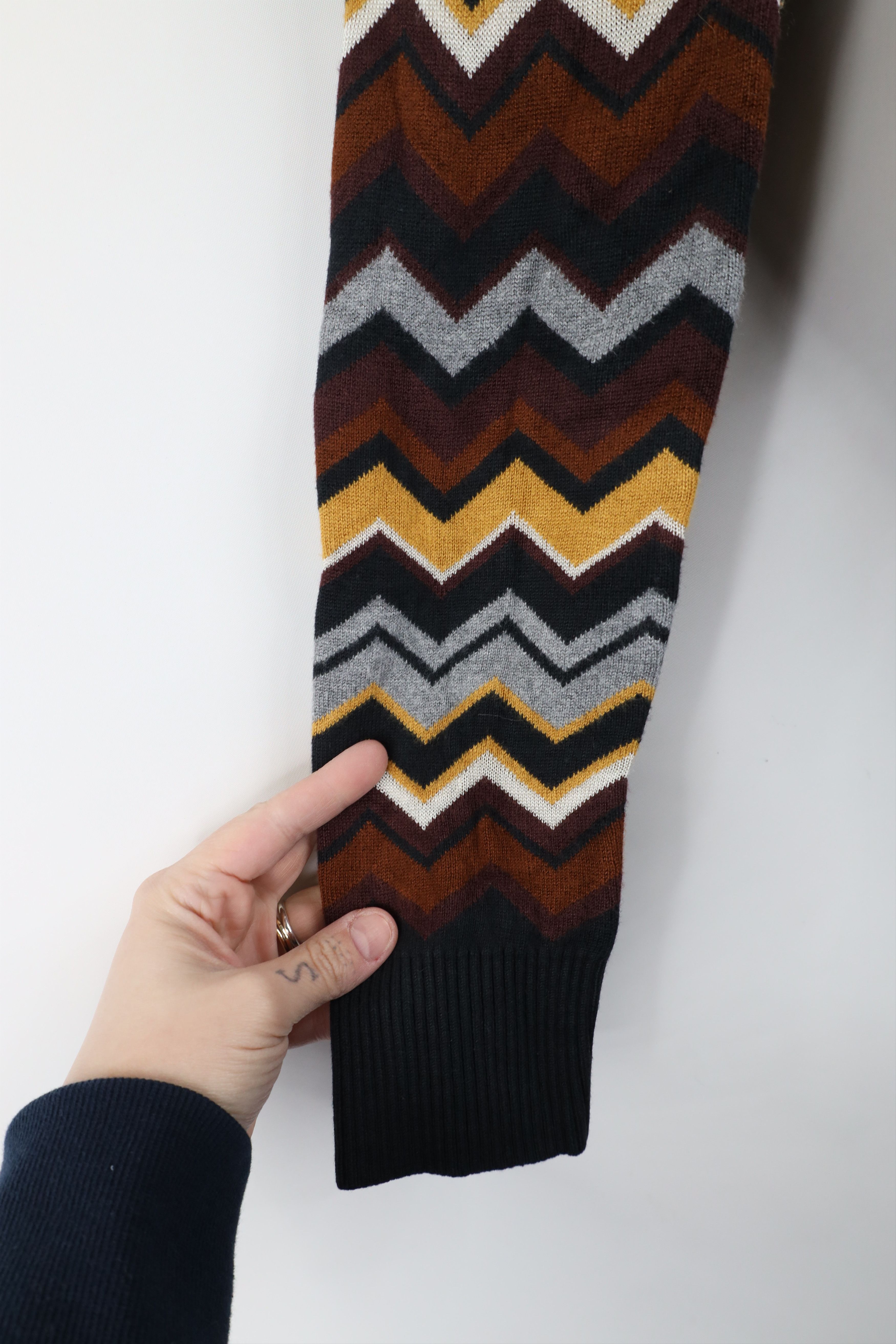 Missoni × Vintage Missoni For Target Zig Zag Knit Open Front Cardigan Sweater Size S / US 4 / IT 40 - 6 Thumbnail