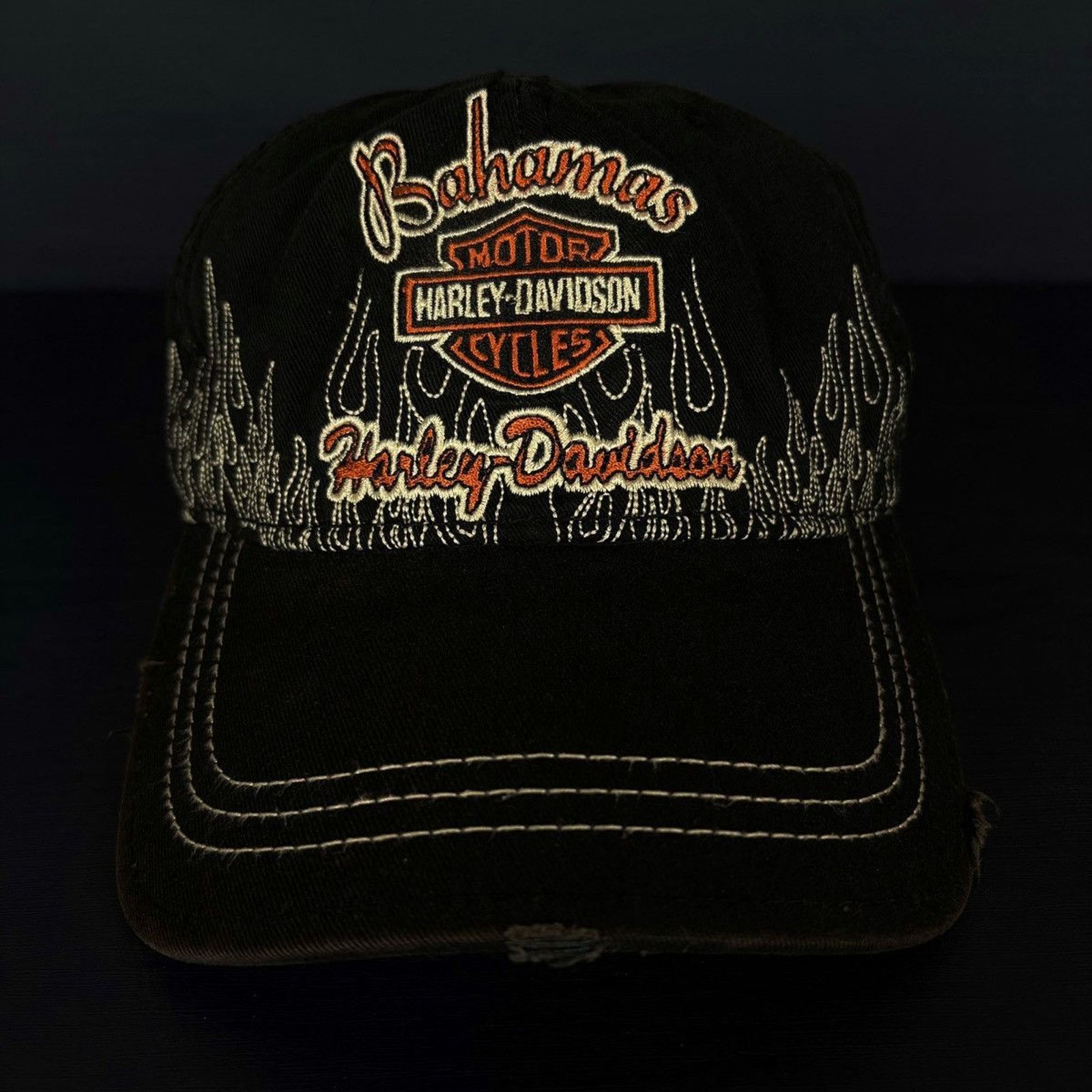 Harley Davidson × Vintage 🇧🇸HARLEY-DAVIDSON Bahamas 🔥 Cap Size ONE SIZE - 2 Thumbnail