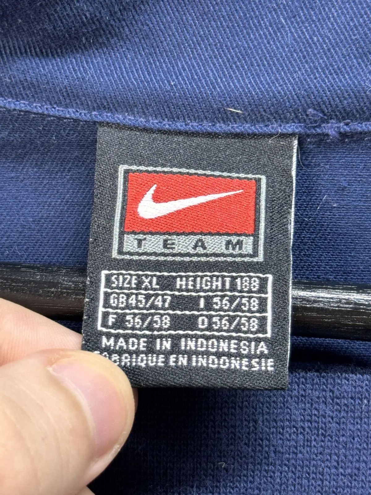 Nike × Vintage Vintage Nike Football Jacket Training Regby 90s Size US XL / EU 56 / 4 - 8 Thumbnail