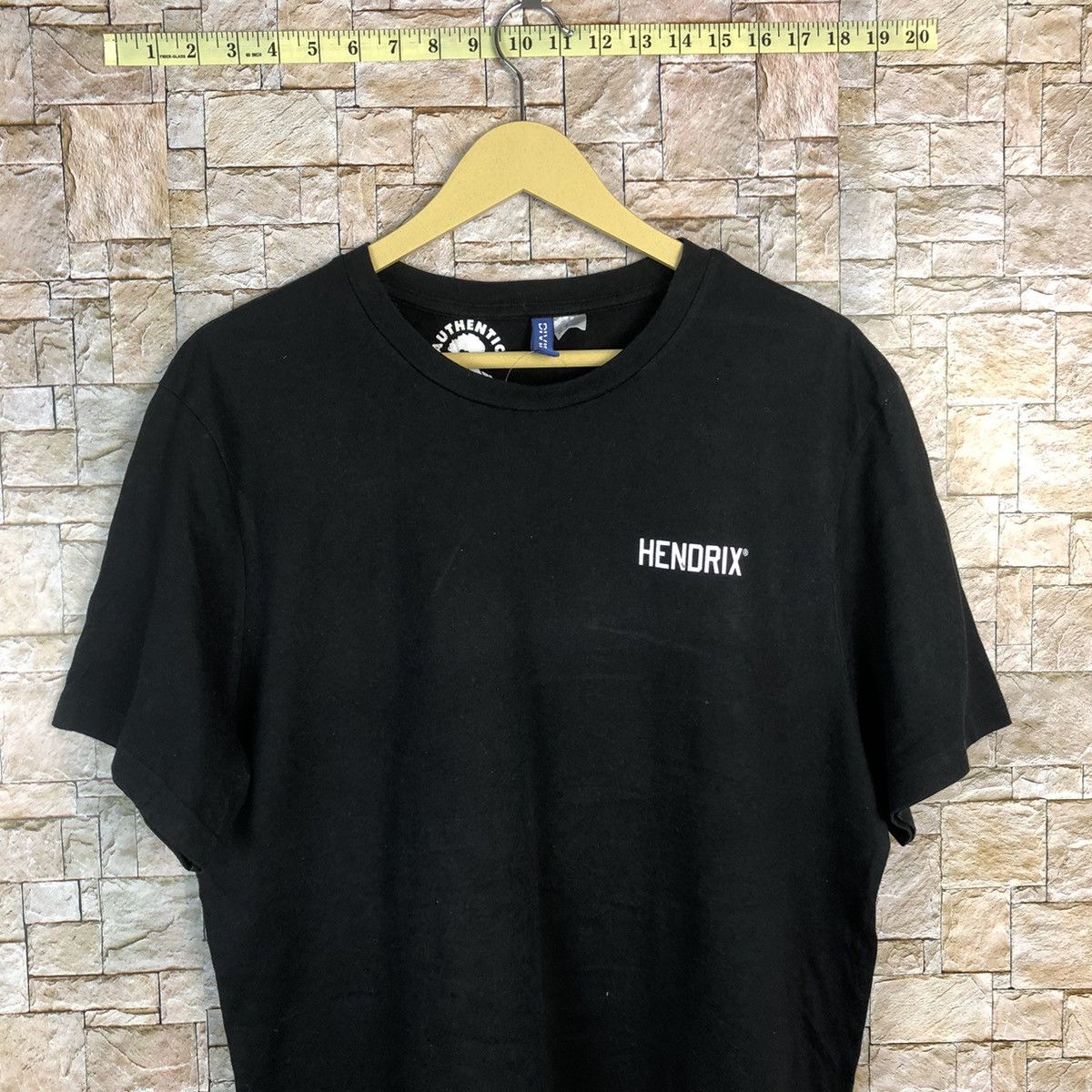 Japanese Brand Hendrix 42 Black T-Shirt #A803 Size US M / EU 48-50 / 2 - 3 Thumbnail