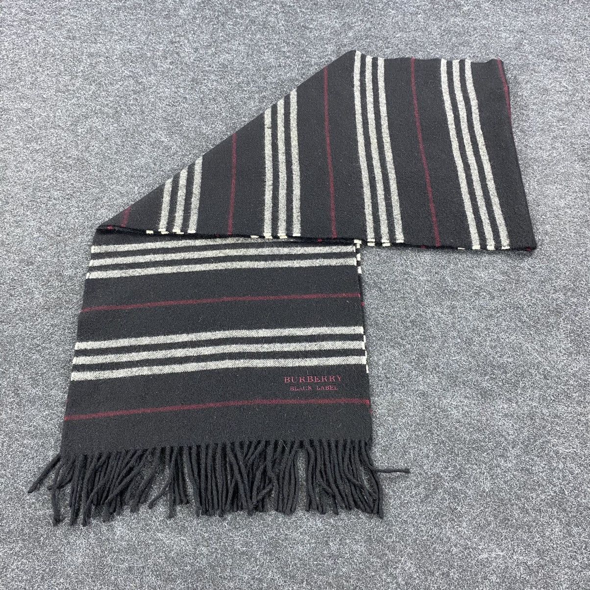 Burberry × Vintage Burberry Black Label Scarf # Muffler # Neckwear # D239 Size ONE SIZE - 7 Thumbnail