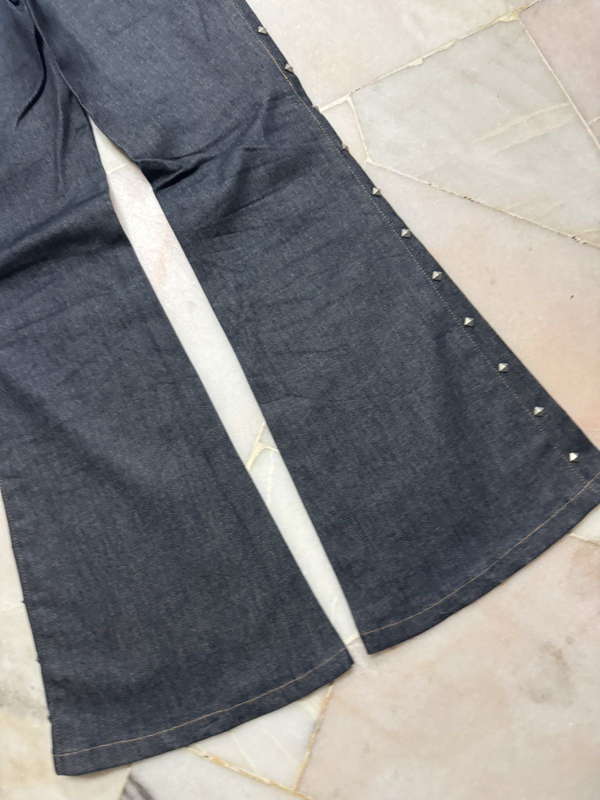 Seditionaries 💥PUNK💥MAISON MARGIELA STUDDED BELL BOTTOM BY JAPANESE INDIGO Size US 26 / EU 42 - 15 Thumbnail
