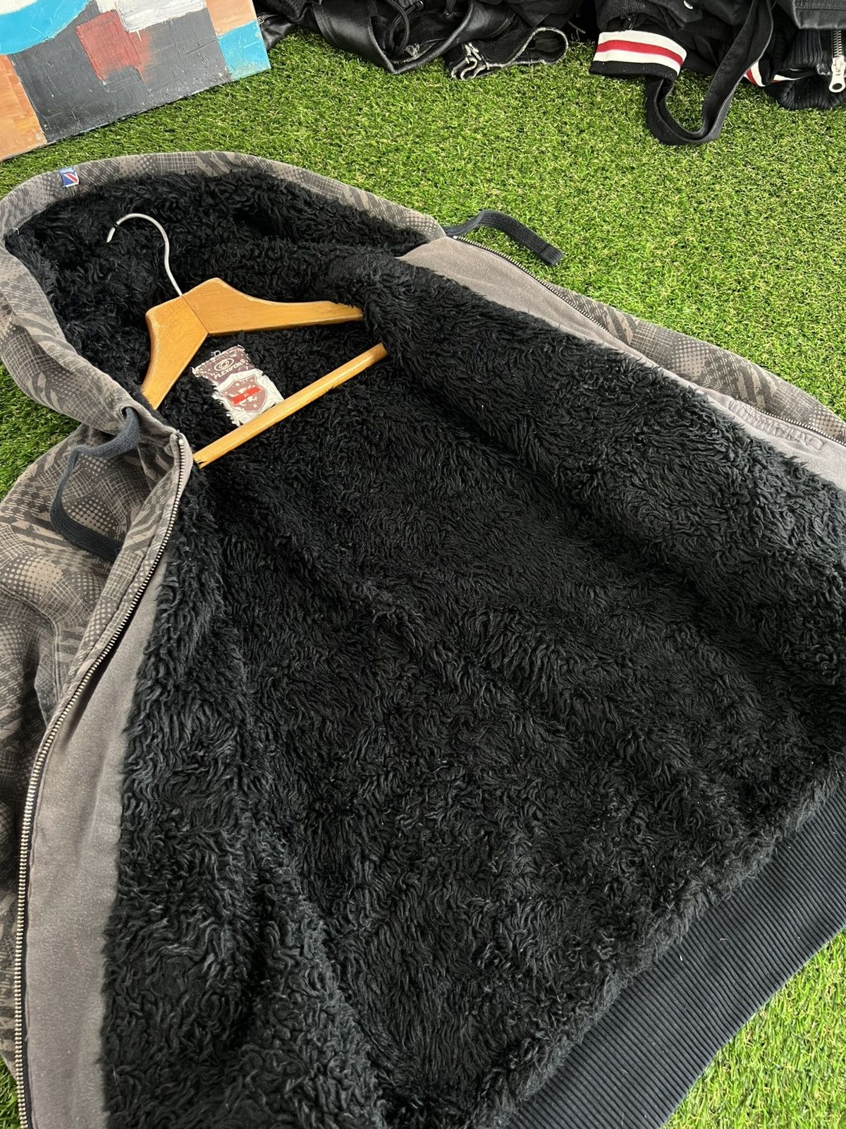 Japanese Brand Faux fur hoodie zip fleece style Ifsixwasnine lgb Size US XL / EU 56 / 4 - 10 Thumbnail