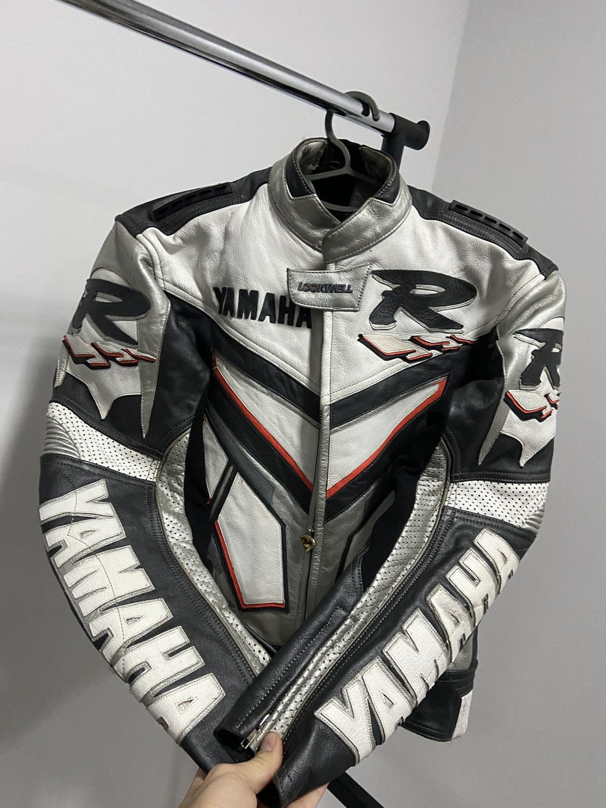 Vintage × Yamaha Yamaha R leather jacket big logo racing moto Size US S / EU 44-46 / 1 - 4 Thumbnail