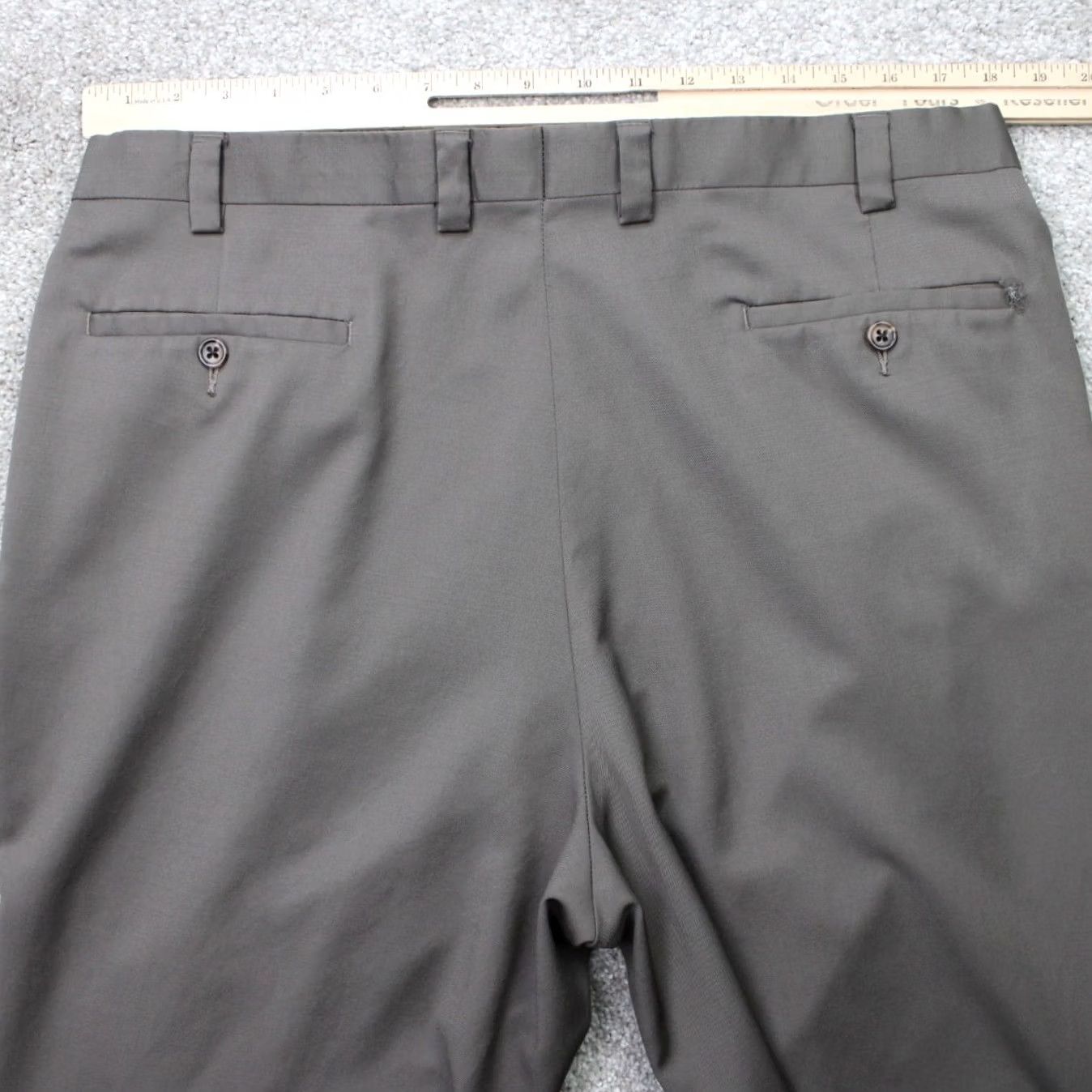 Joseph Abboud Joseph Abboud Pants Mens 39 Gray Wool Pleated Straight Leg Dress Pants Size US 39 - 7 Thumbnail