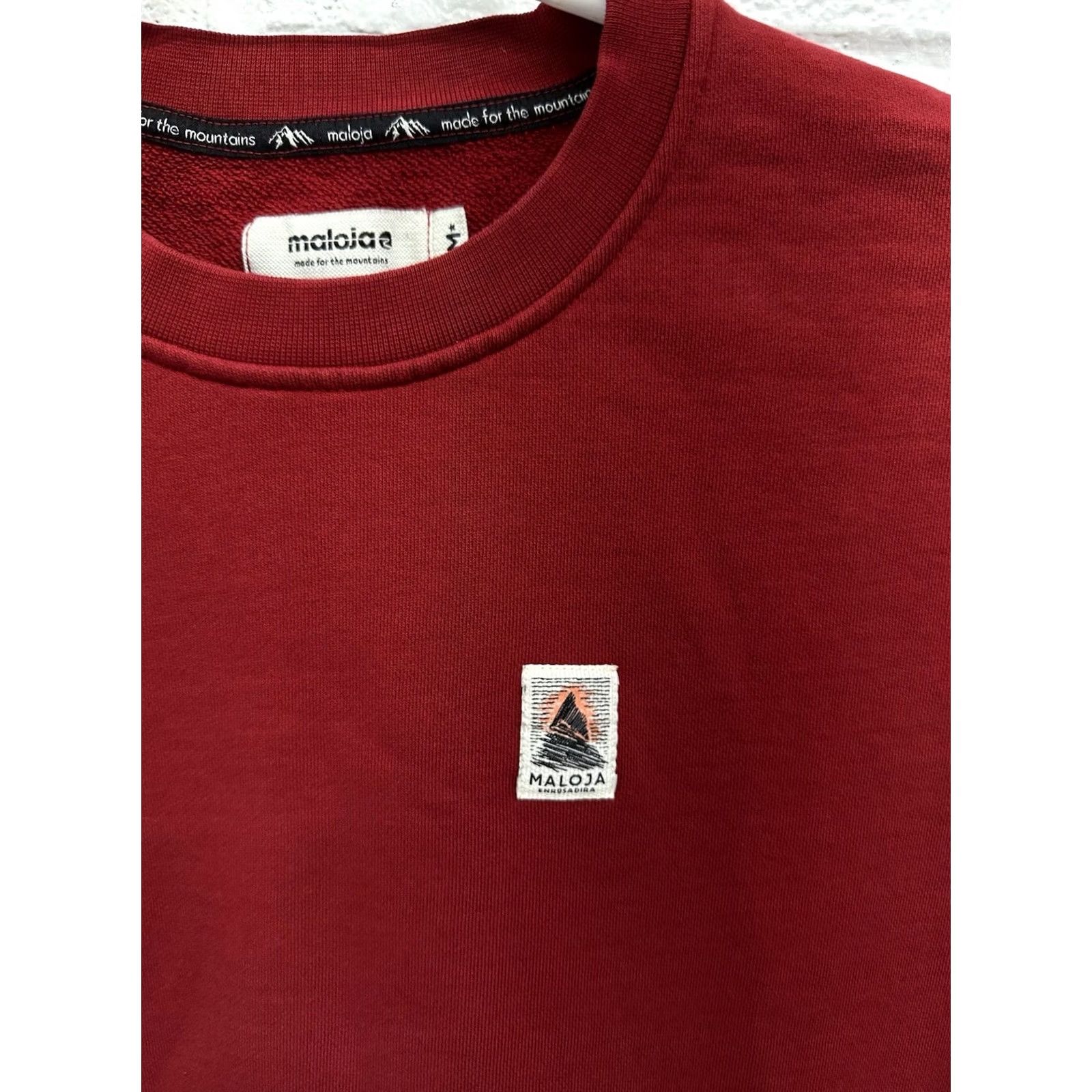 The Mountain Maloja Sweatshirt Red Men’s Medium Size US M / EU 48-50 / 2 - 3 Thumbnail