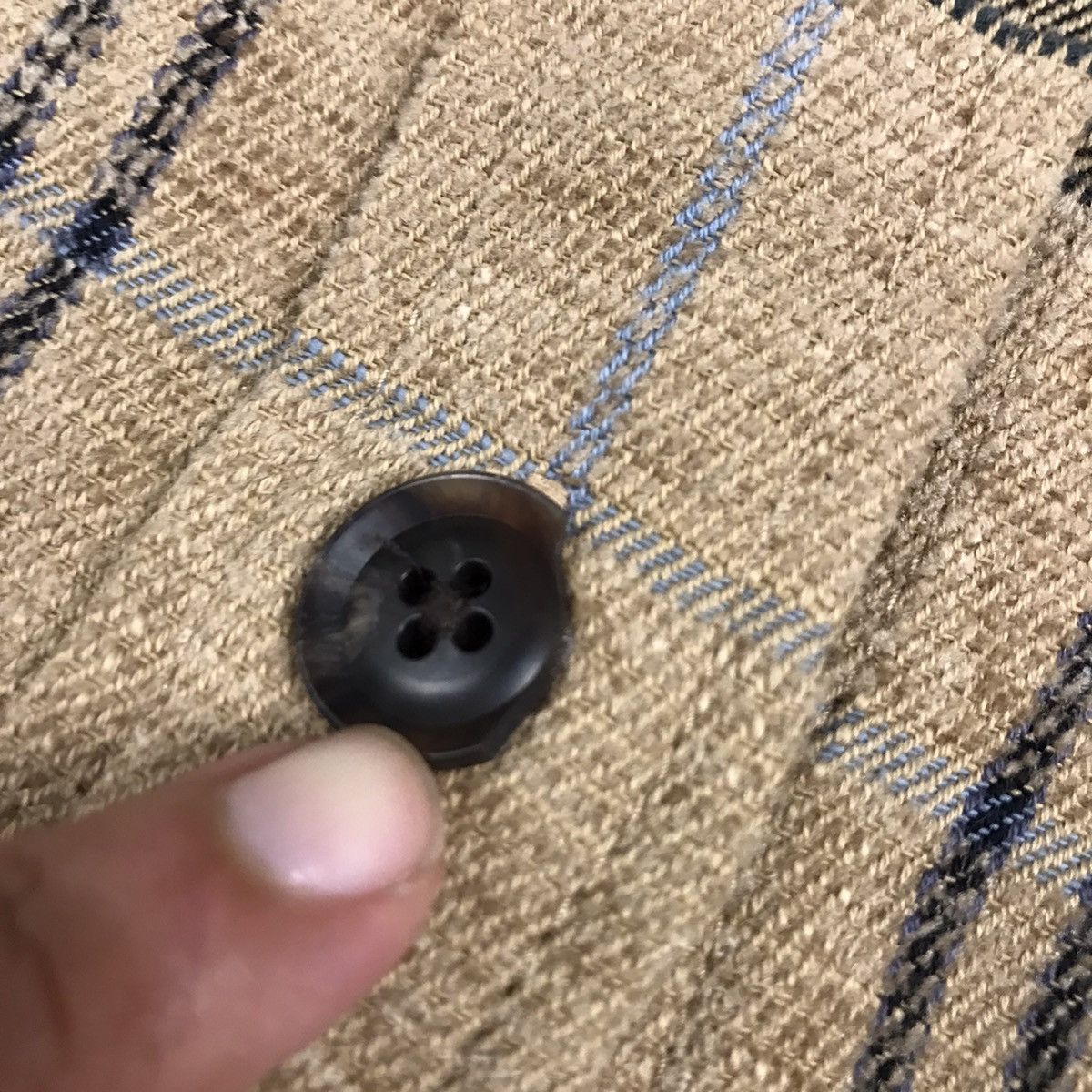 Japanese Brand IENA MADE IN JAPAN FLANNEL CHECK STYLE BUTTON JACKET Size L / US 10 / IT 46 - 3 Thumbnail