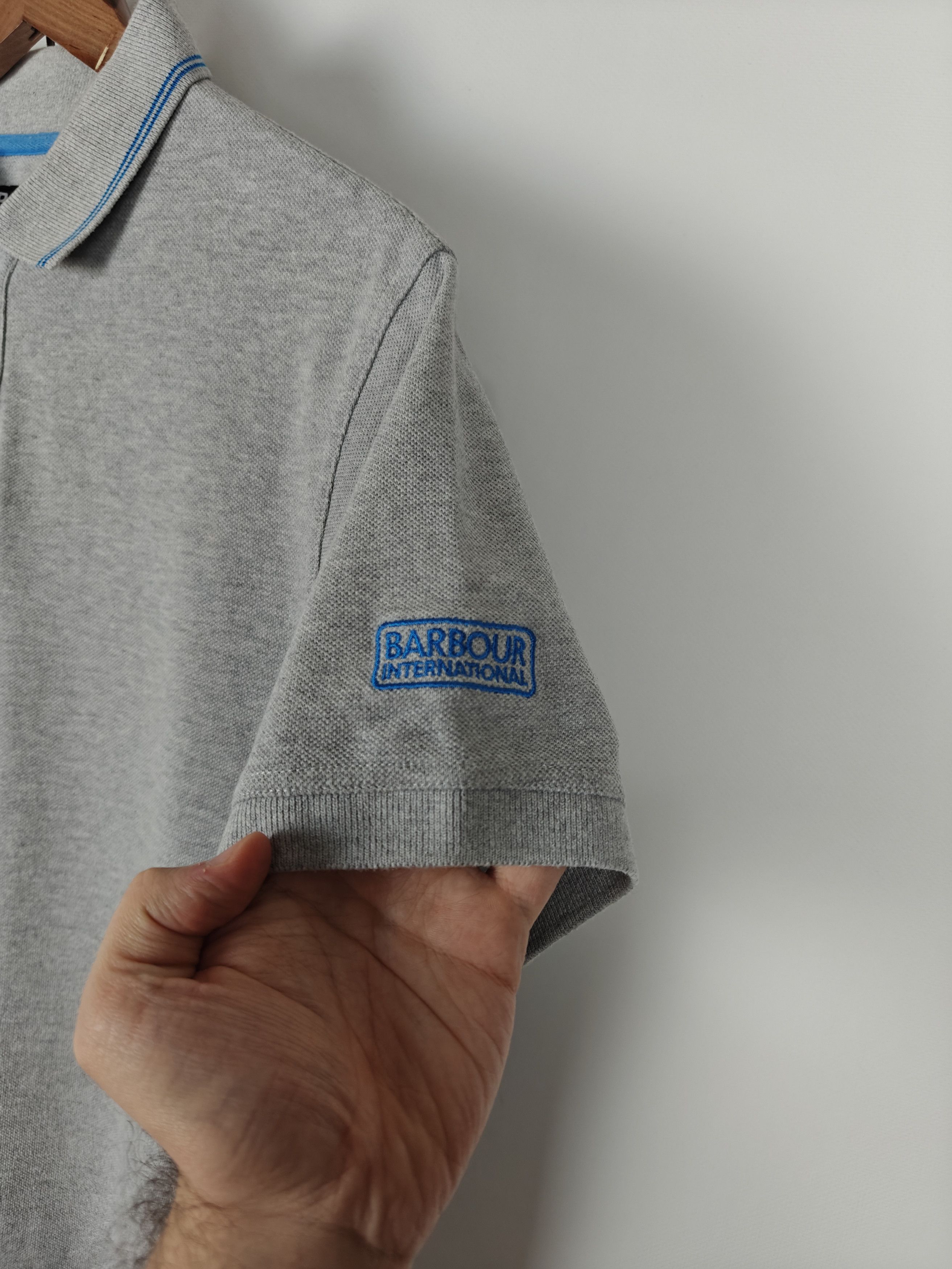 Barbour Barbour International Polo T-Shirt Gray size M Size US M / EU 48-50 / 2 - 6 Thumbnail