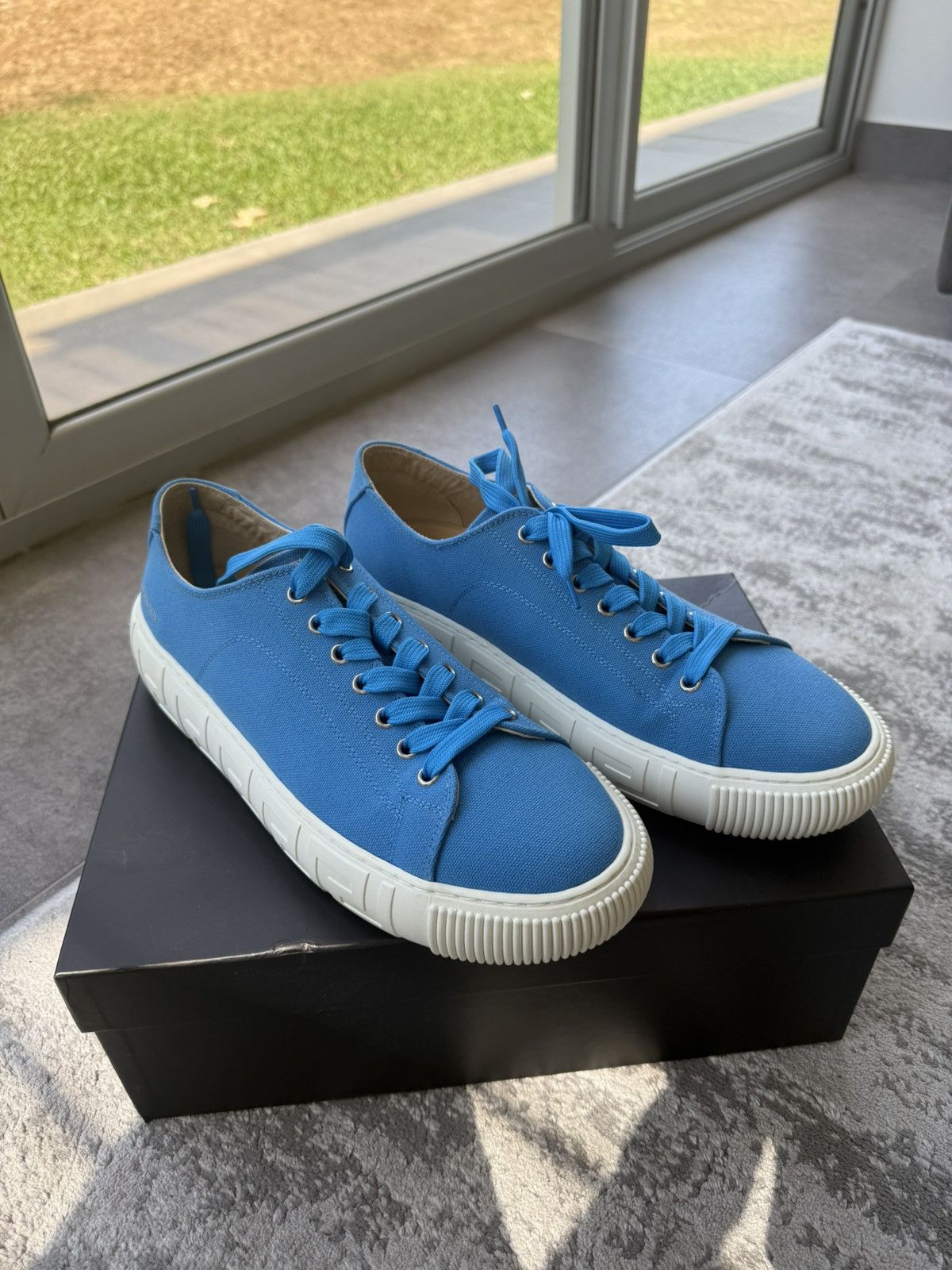 Versace VERSACE SneakerCanvas Blue-Palladio Size US 10 / EU 43 - 1 Thumbnail