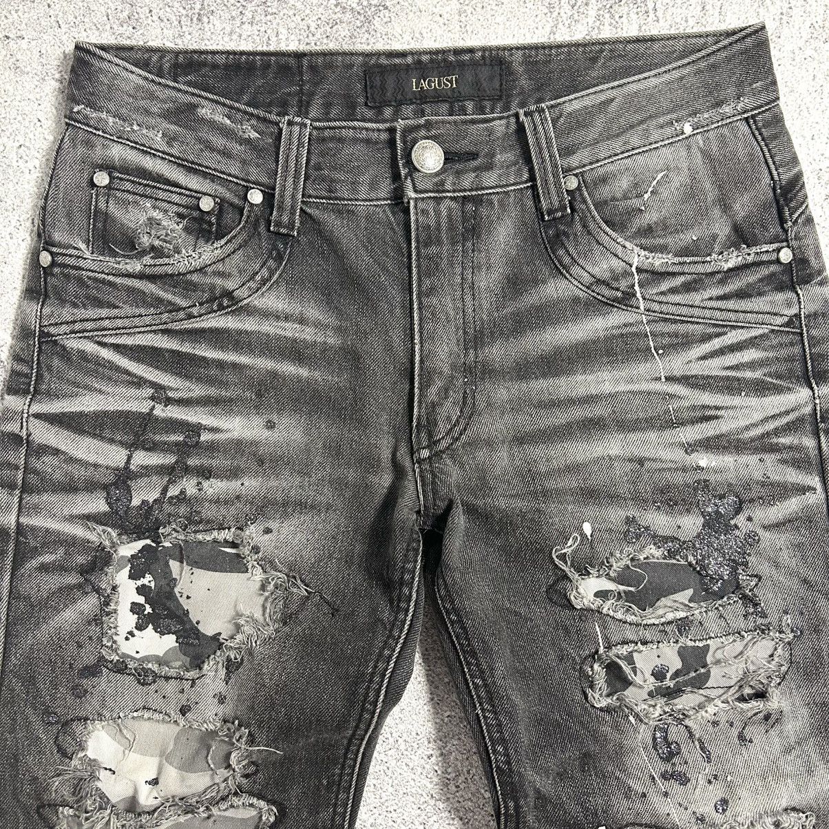 Japanese Brand Lagust Crazydistressed Denim Pants Size US 32 / EU 48 - 9 Thumbnail