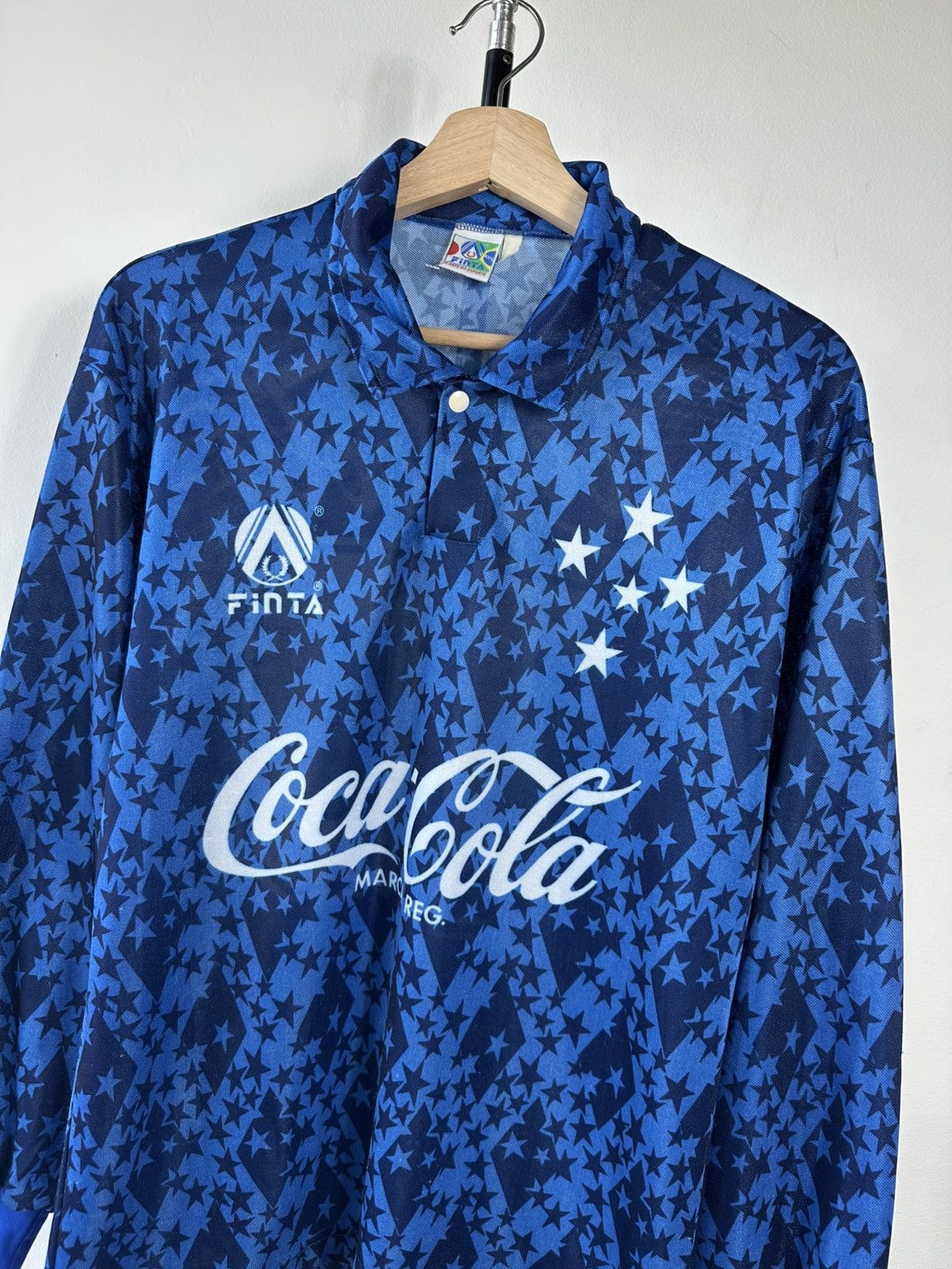 Other Vintage 90s Cruzeiro x Coca-Cola Finta Football Jersey #10 Size US M / EU 48-50 / 2 - 2 Thumbnail