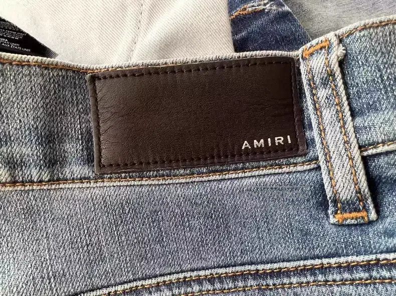 Amiri Amiri Classic patched and water-washed blue denim jeans si Size US 30 / EU 46 - 5 Thumbnail