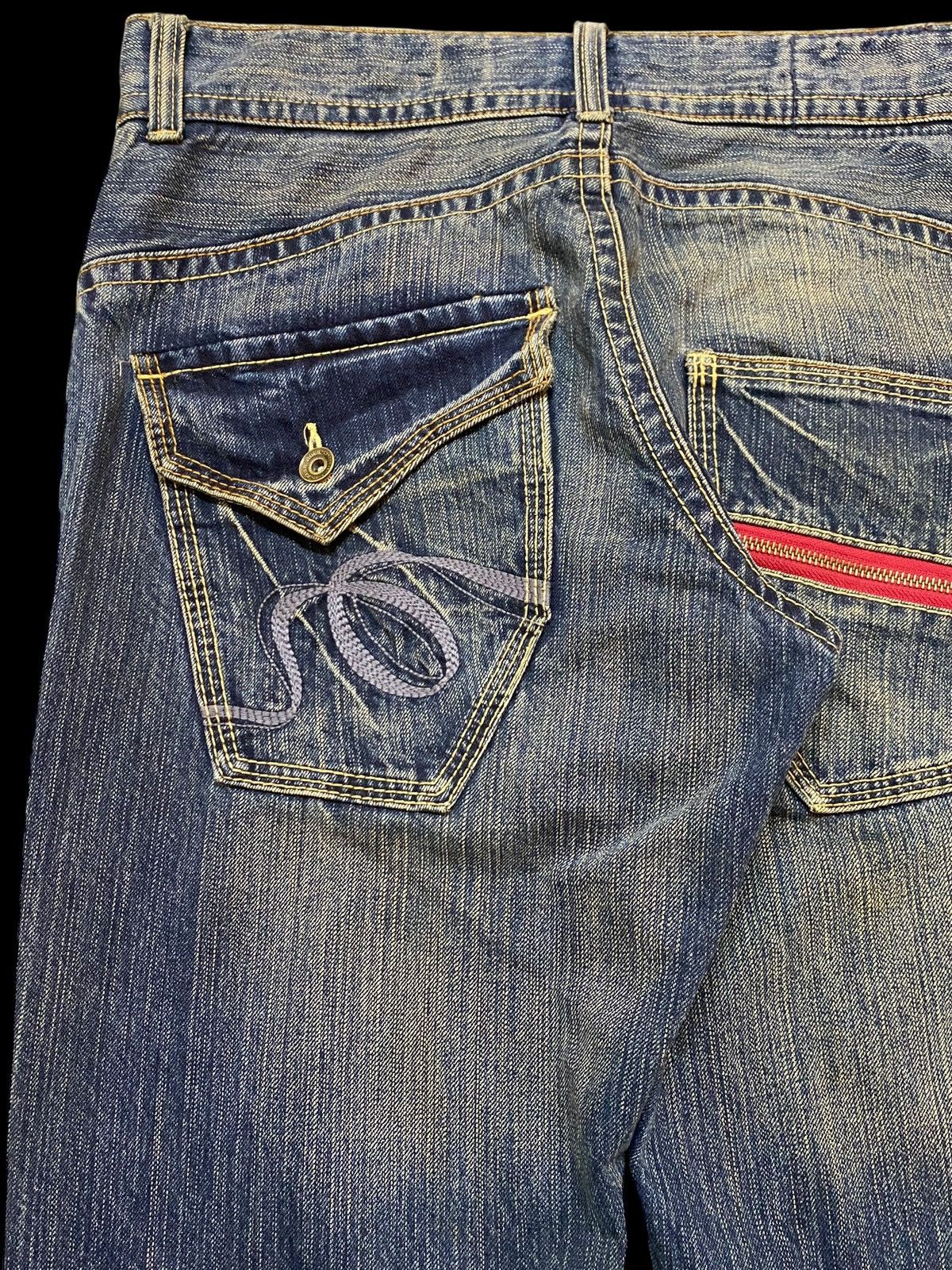 Japanese Brand Vintage Japanese Brand Rush Hour Mud Wash Baggy Jeans Size US 34 / EU 50 - 9 Thumbnail