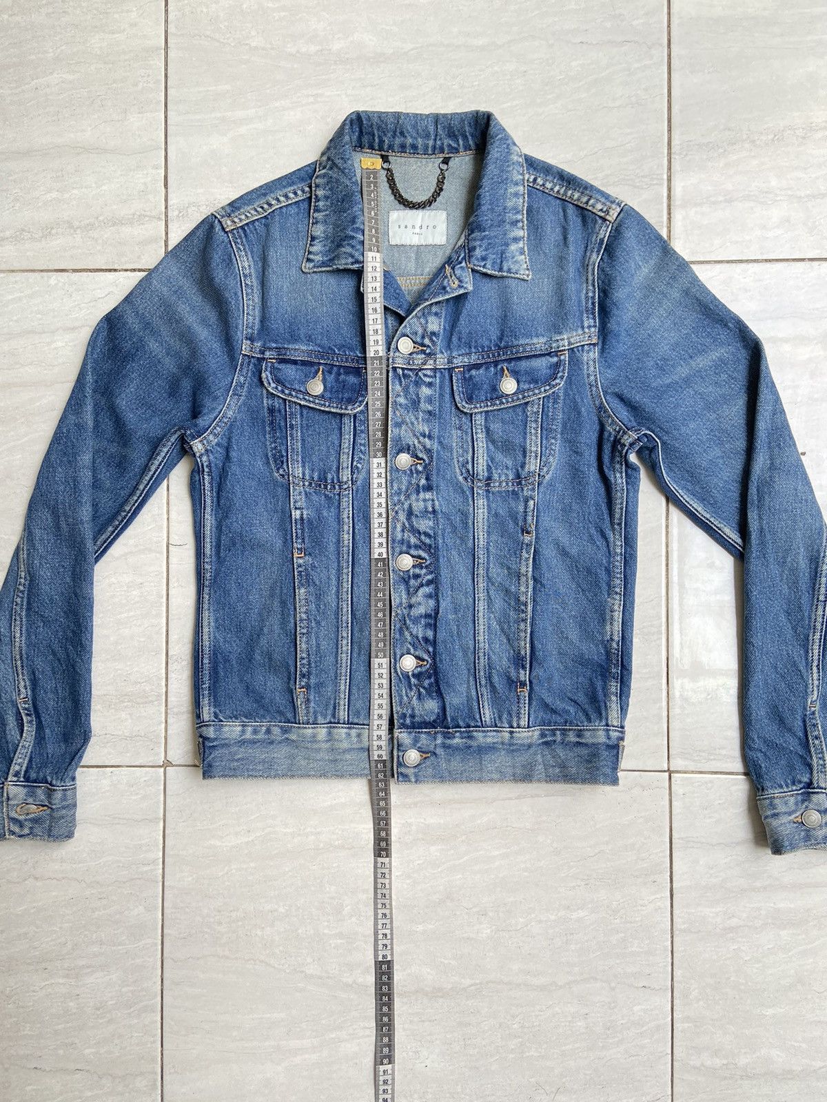 Sandro SANDRO PARIS Denim Jacket Size S / US 4 / IT 40 - 6 Thumbnail