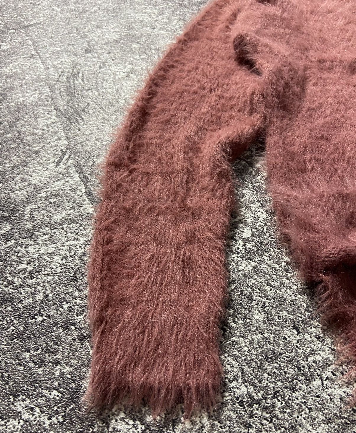 Aran Isles Knitwear × Homespun Knitwear × Japanese Brand Khalita mohair fur shaggy knitwear Size L / US 10 / IT 46 - 5 Thumbnail